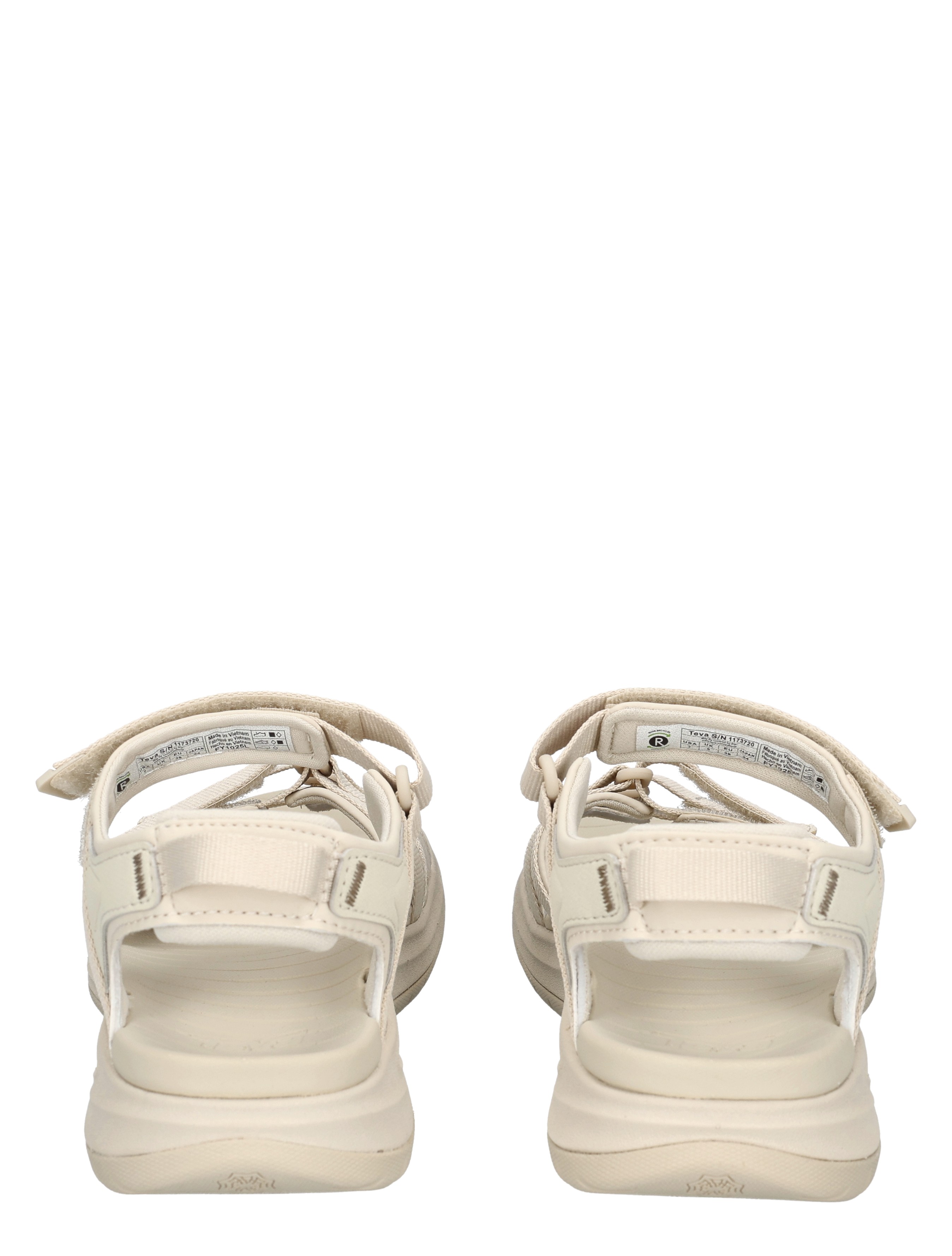 sandalen, open hiel, veterloze, witte kleur, sandale materialen