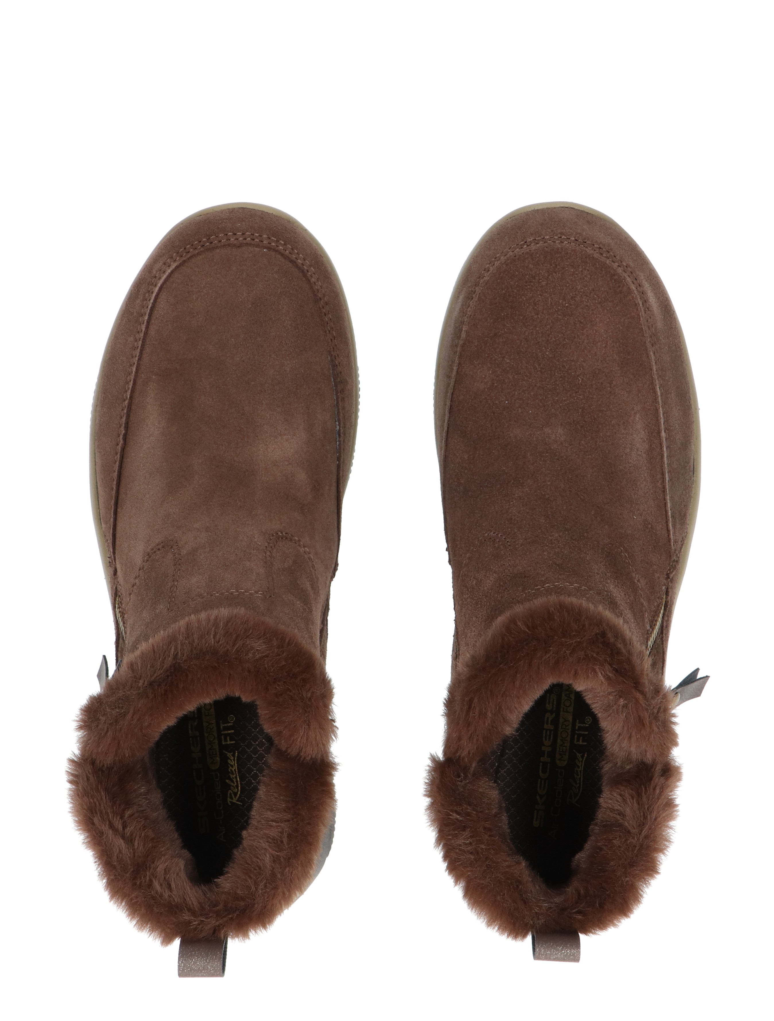 Skechers - Relaxed Fit 3M Faux Fur Chocolate - Dames - Boots - Enkellaarsjes - 45247_22_7