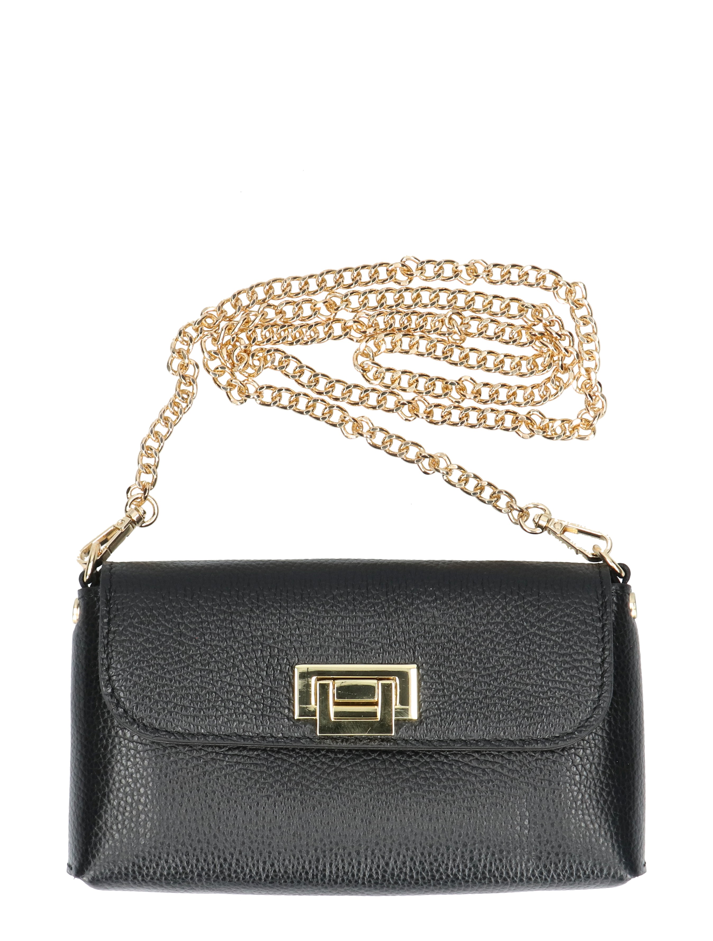 handtas, schoudertas, kunstleer, goudkleurige ketting, klein formaat