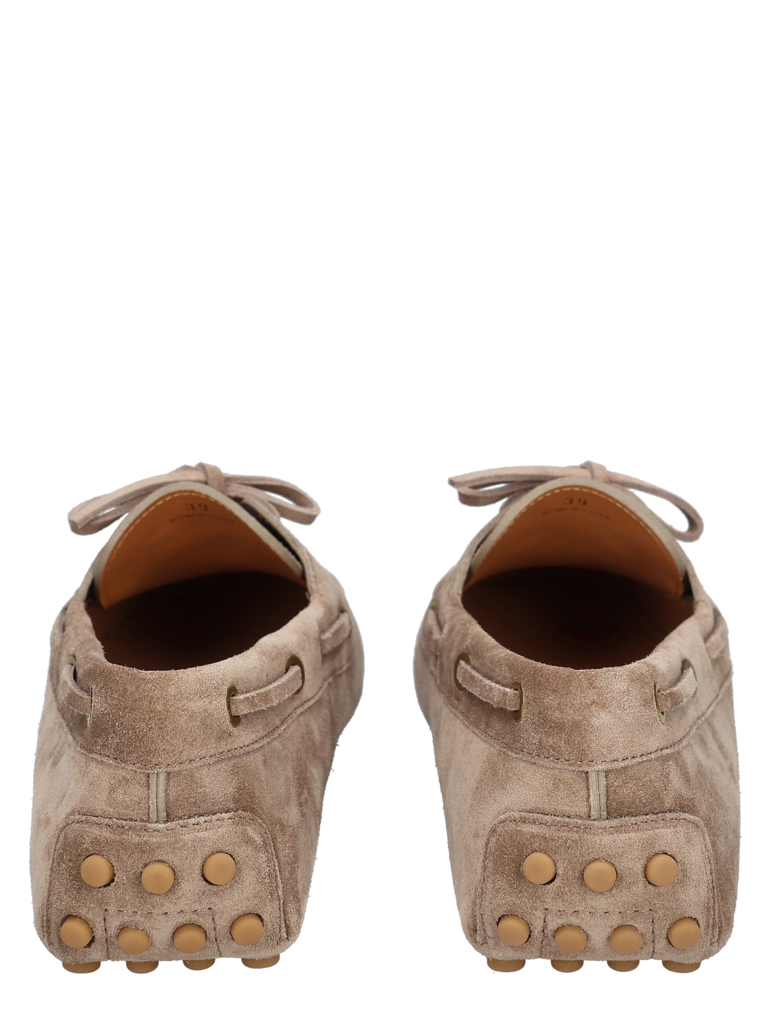 Tods - Gominno in Suede U801 Beige - Dames - Veterschoenen - Nette Veterschoenen - 49661_77_7