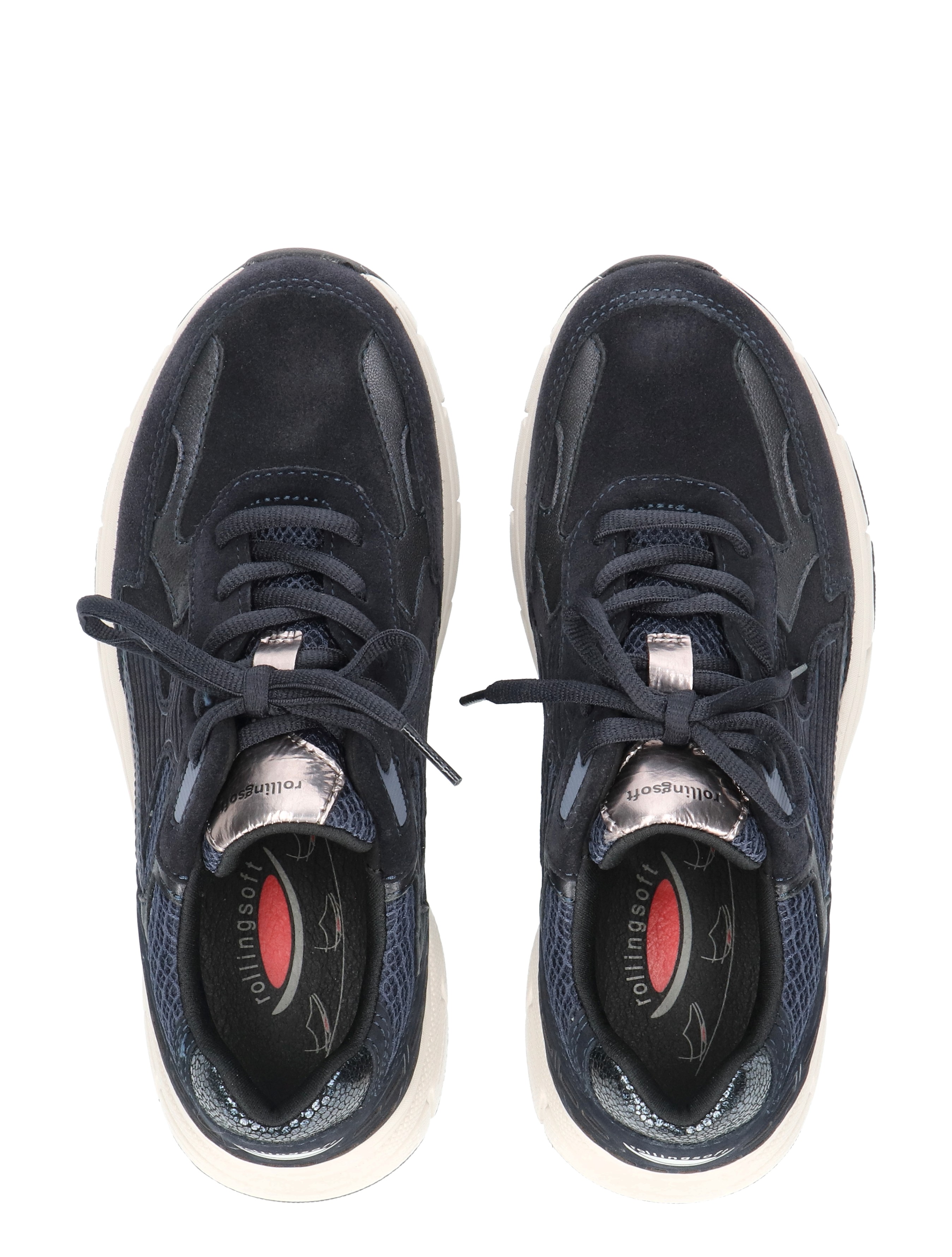 sneakers, laarzen, donkerblauw, leer, sportschoen