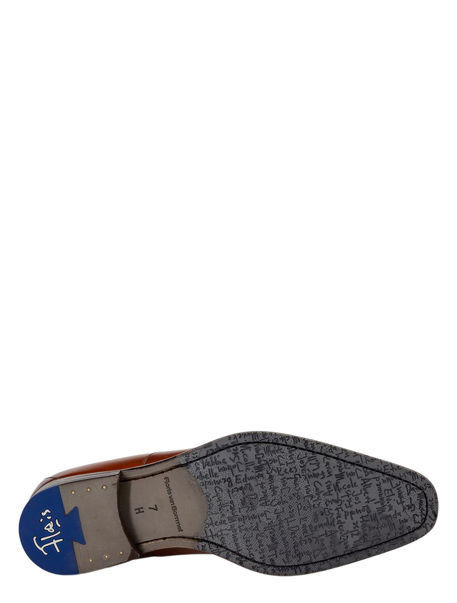 Floris van Bommel - De Stijler 30356 43.00 Dark Cognac H-Wijdte - Heren - Veterschoenen - Nette Veterschoenen - 51458_22_5