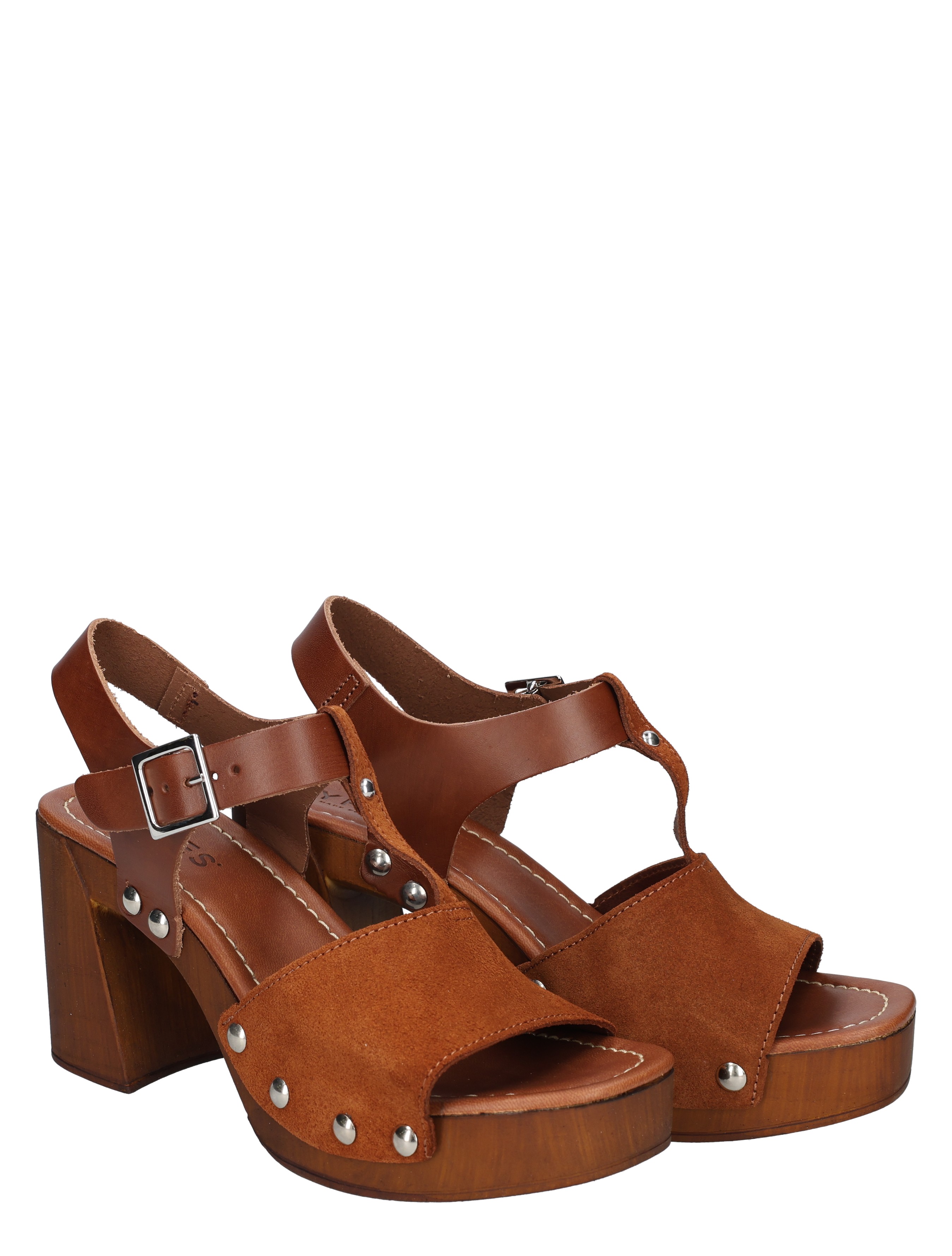 Cypres - Zarita 2610710 Suede Brown - Dames - Sandalettes - 50311_22_5