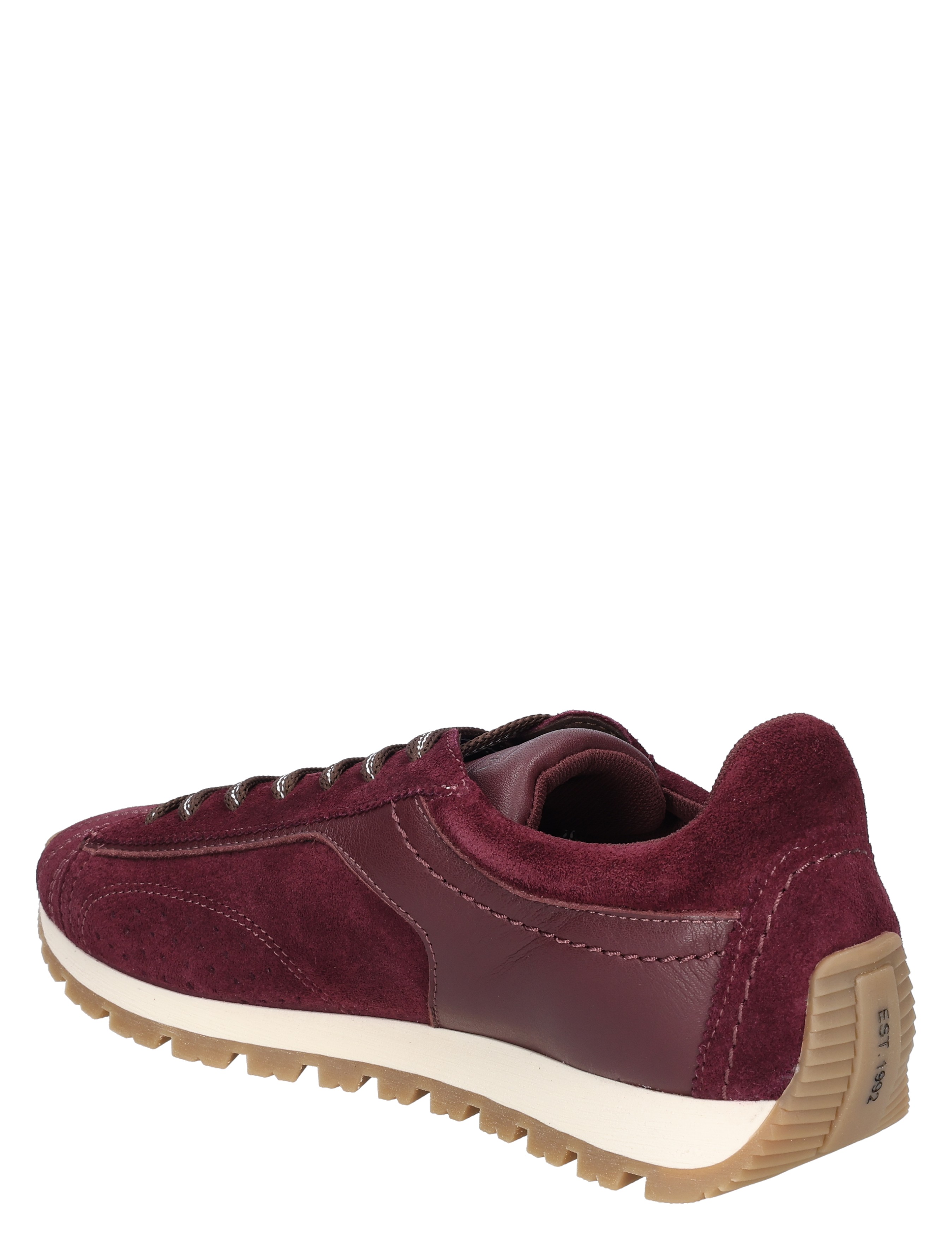 sneaker, lifestyle, suede, burgundy, gumm sole