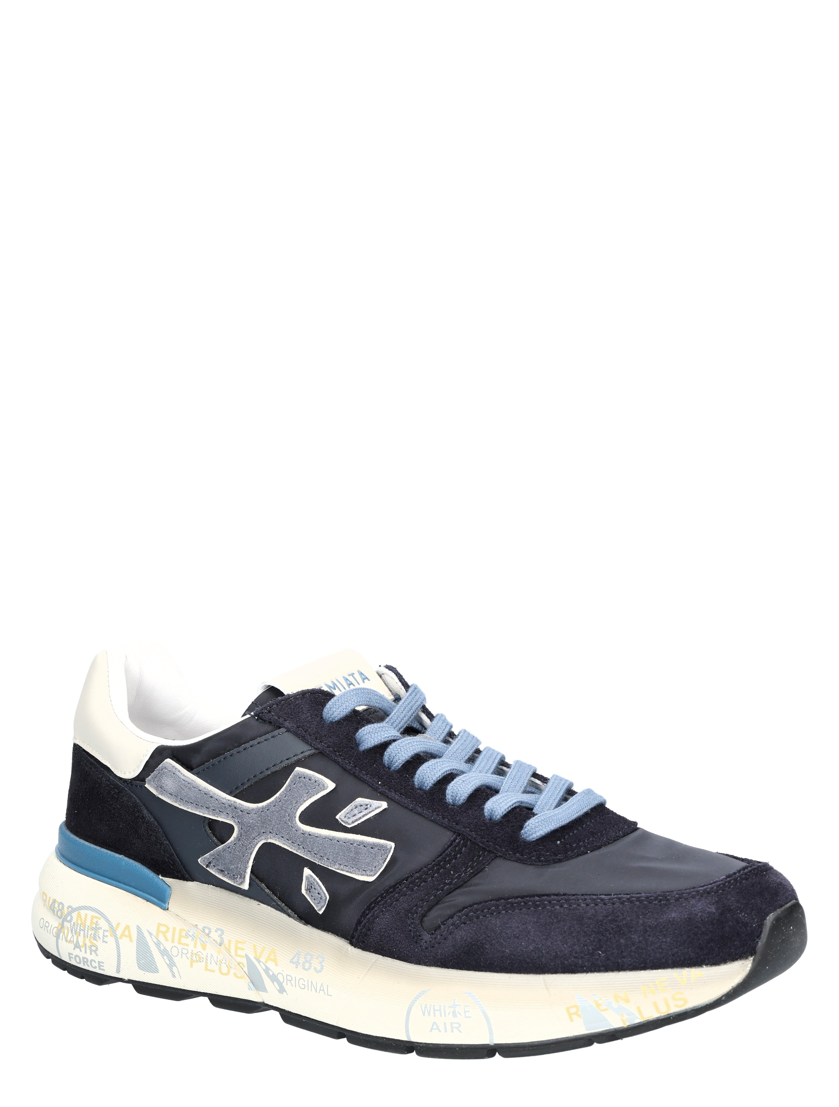 Premiata - Mick Men 7716 Blue - Heren - Lage Sneakers - Sneakers - 48275_33_3