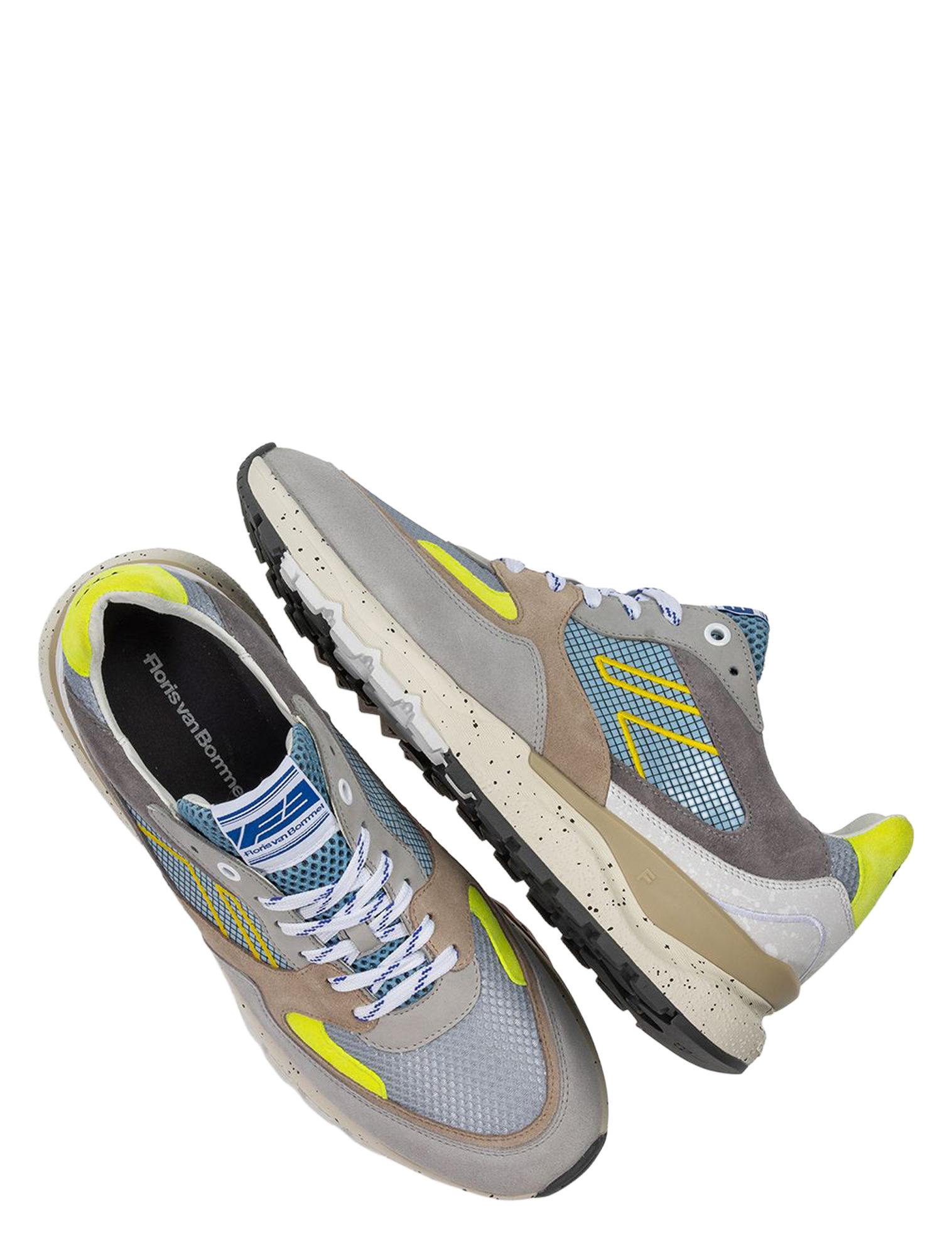 Floris van Bommel - De Treener 10243 06.00 Light Blue G+Wijdte - Heren - Lage Sneakers - Sneakers - 51439_33_3