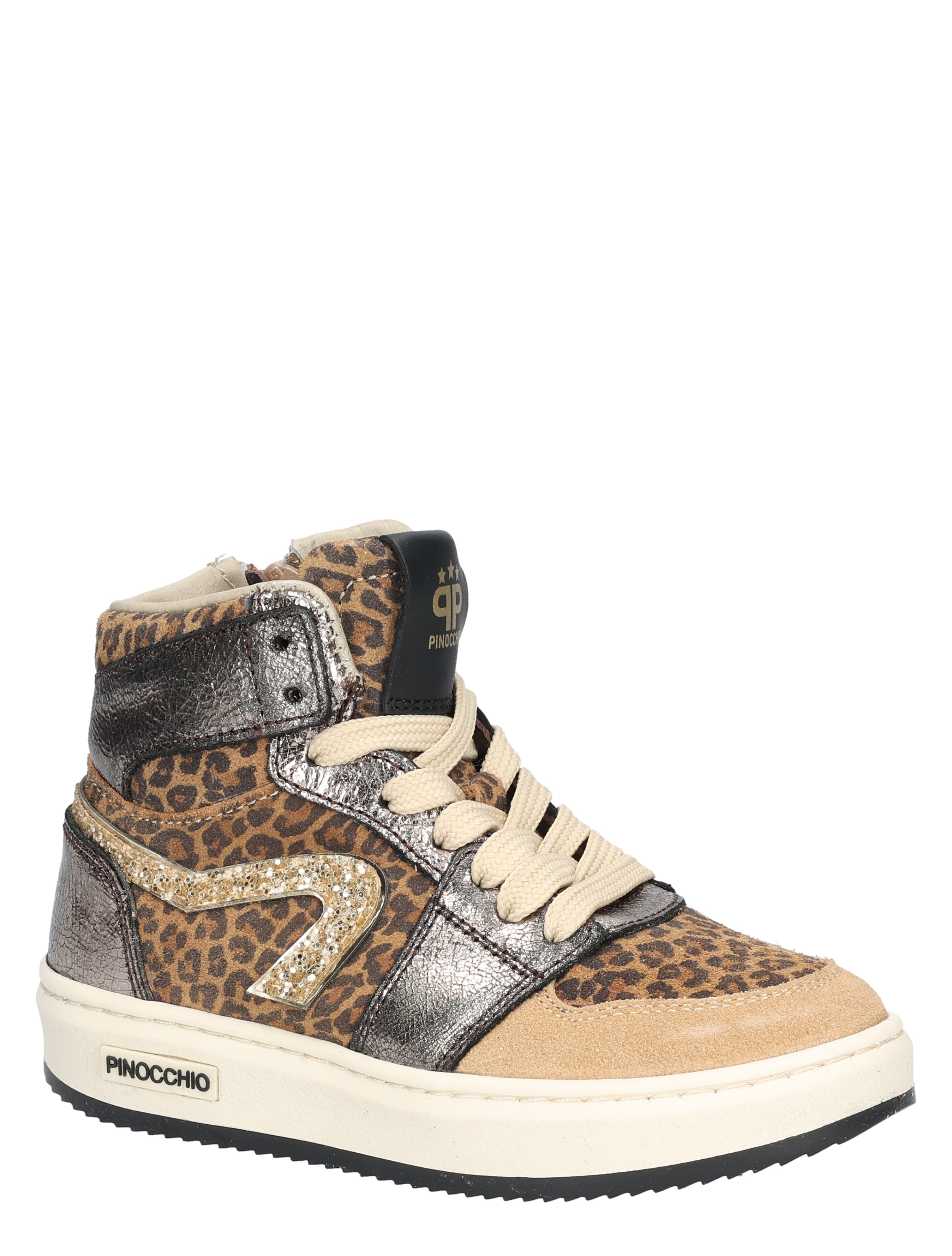 Pinocchio - P1765 Leopard - Meisjes - Veter Boots - Boots - 49282_22_3