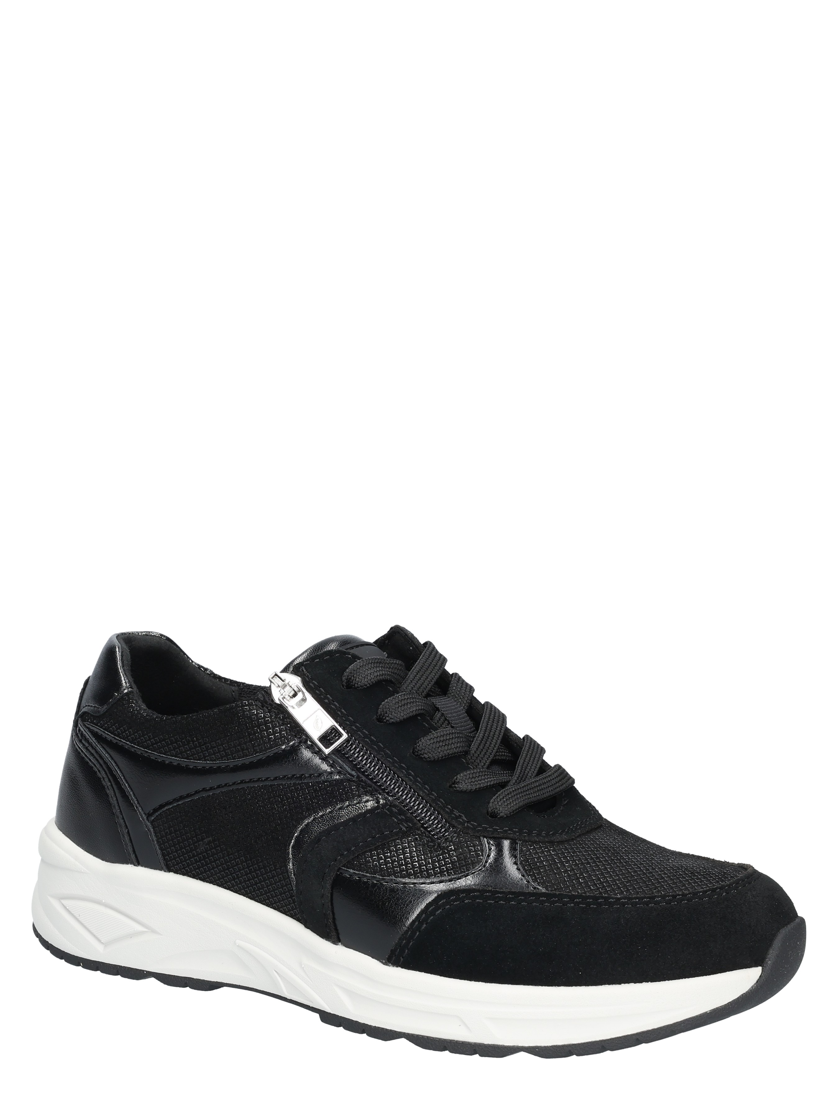 Waldlaufer - 703002 104 001 Black H-Wijdte - Dames - Veterschoenen - Casual Veterschoenen - 48868_11_3