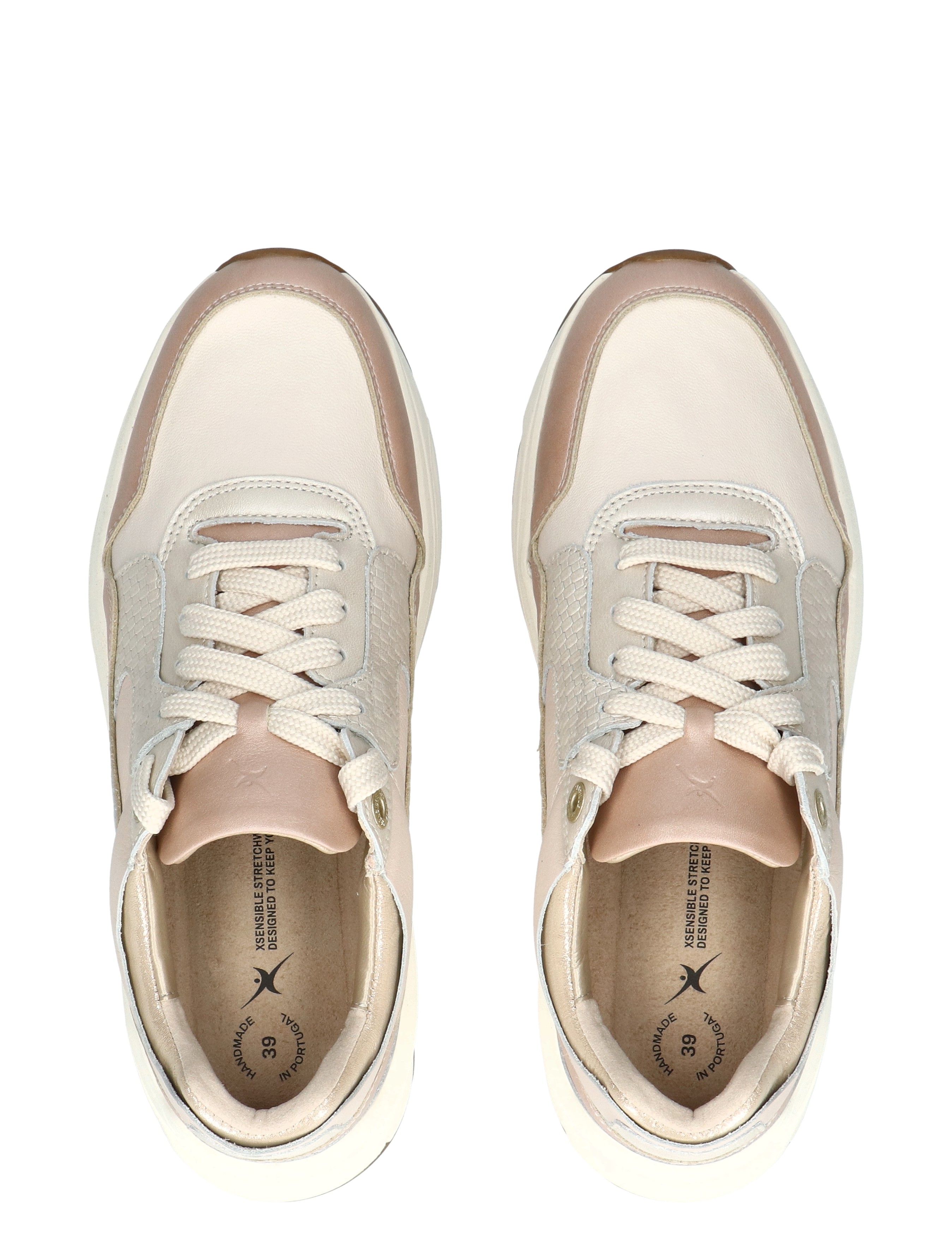 Xsensible - 33000.3 Golden Gate 753 Soft Coral Combi G-Wijdte - Dames - Veterschoenen - Casual Veterschoenen - 50405_77_8