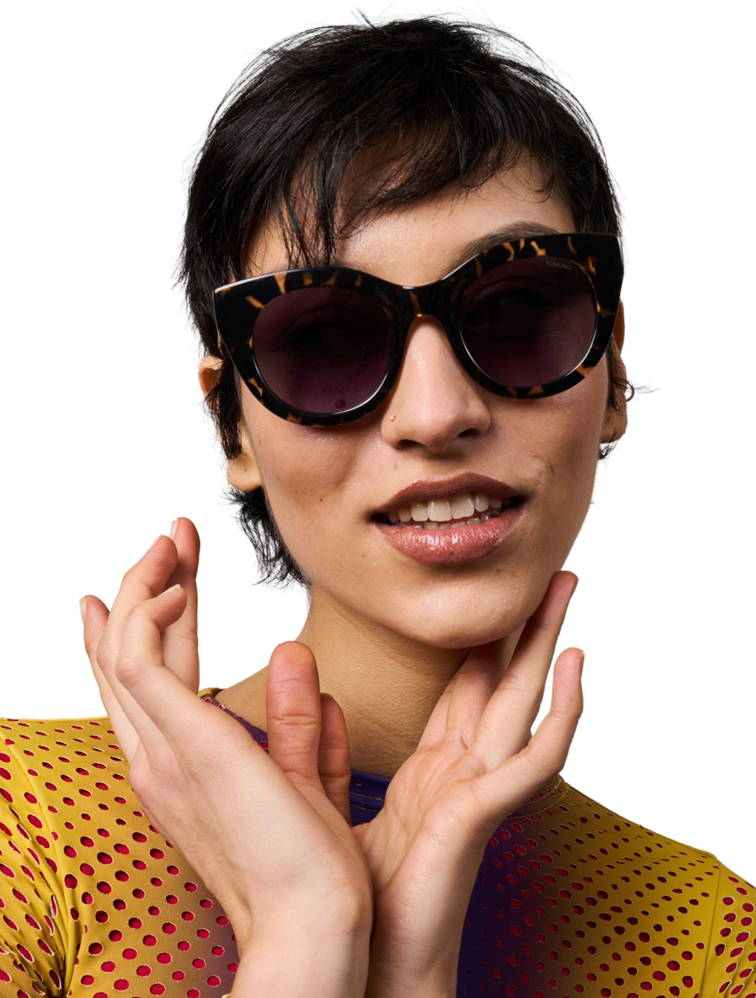 Komono - Louise Dark Tortoise - Dames - Zonnebrillen - 50949_01_4