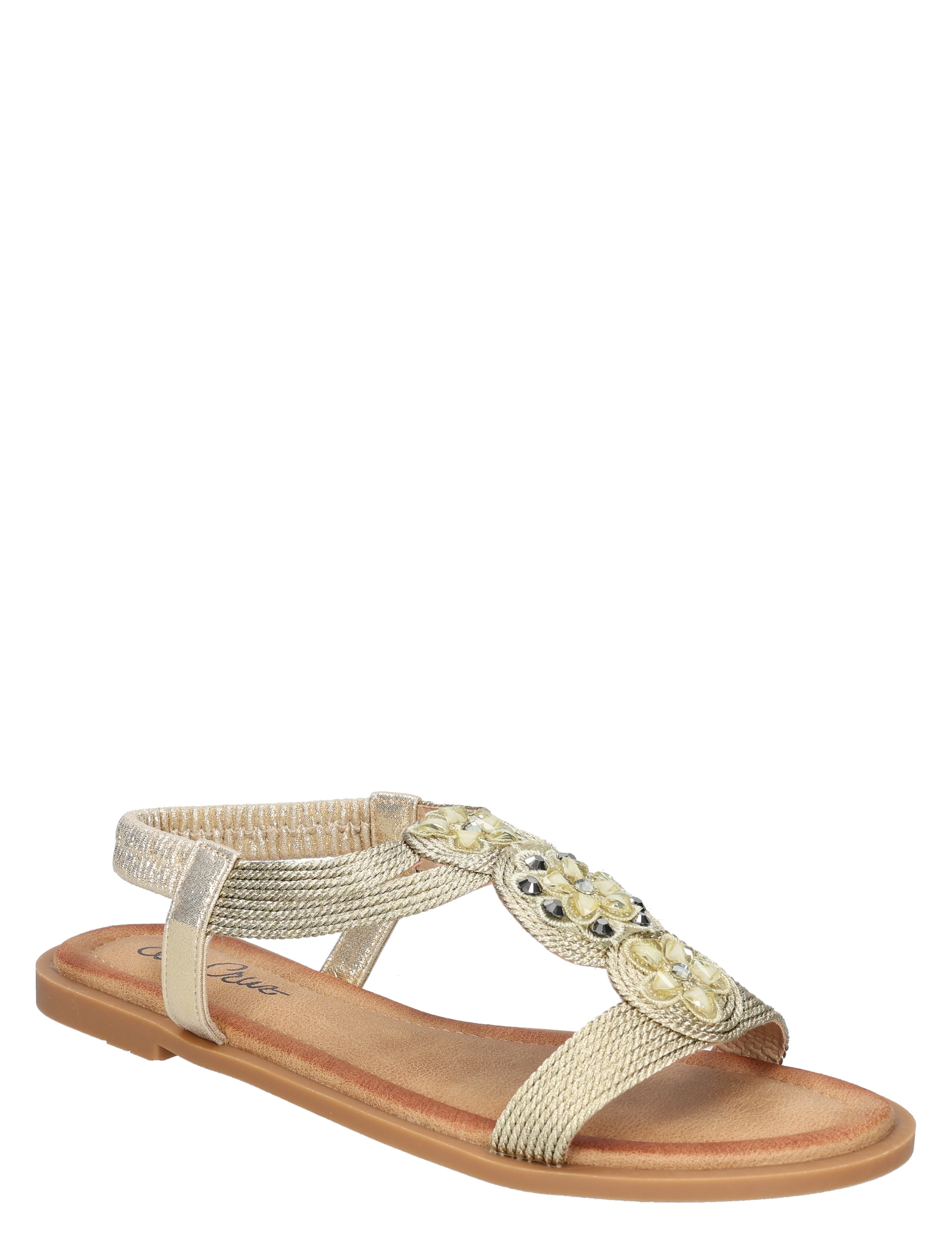 sandalen, glitter, strap, gems, roze/goud