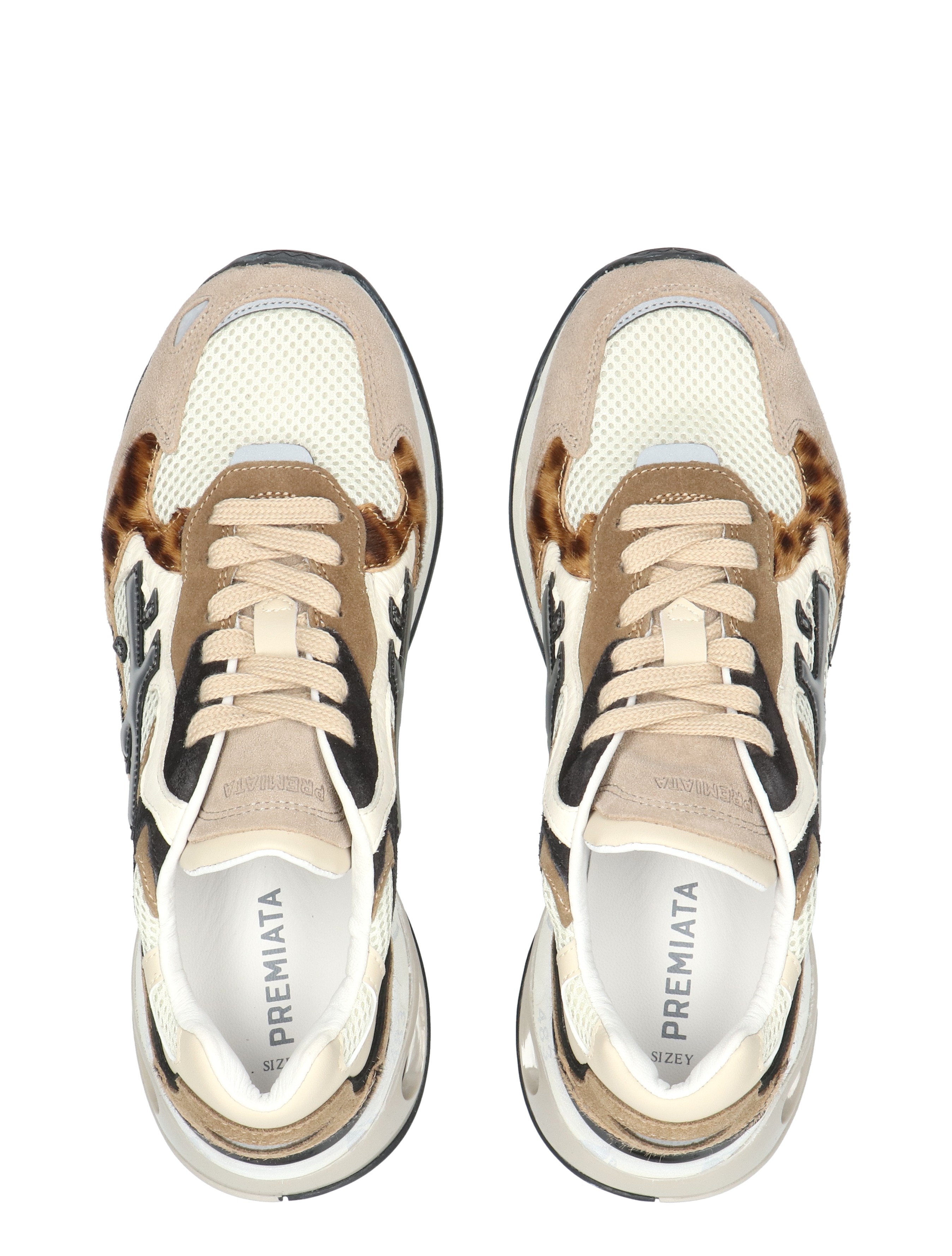 Premiata - Sharkyd Women 425 White Brown - Sneakers - Dames - Lage Sneakers - 48847_82_7