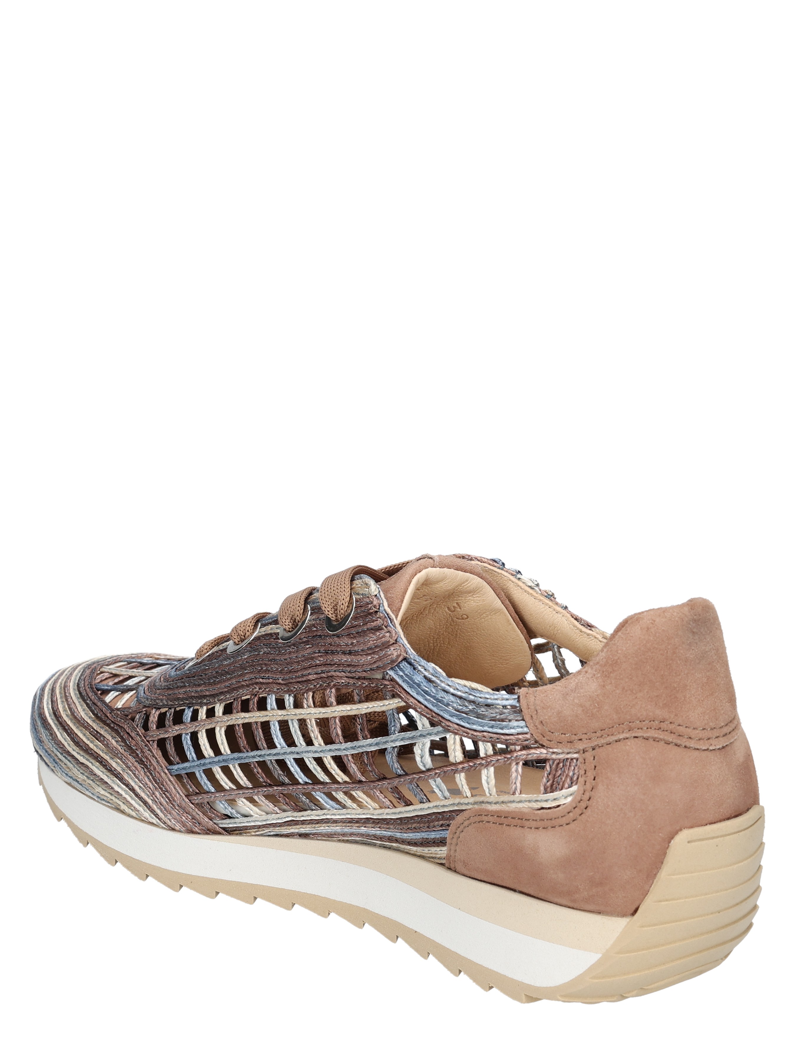 Softwaves - 9.32.30  004 Rafia MLT Blue - Dames - Veterschoenen - Casual Veterschoenen - 50736_23_4