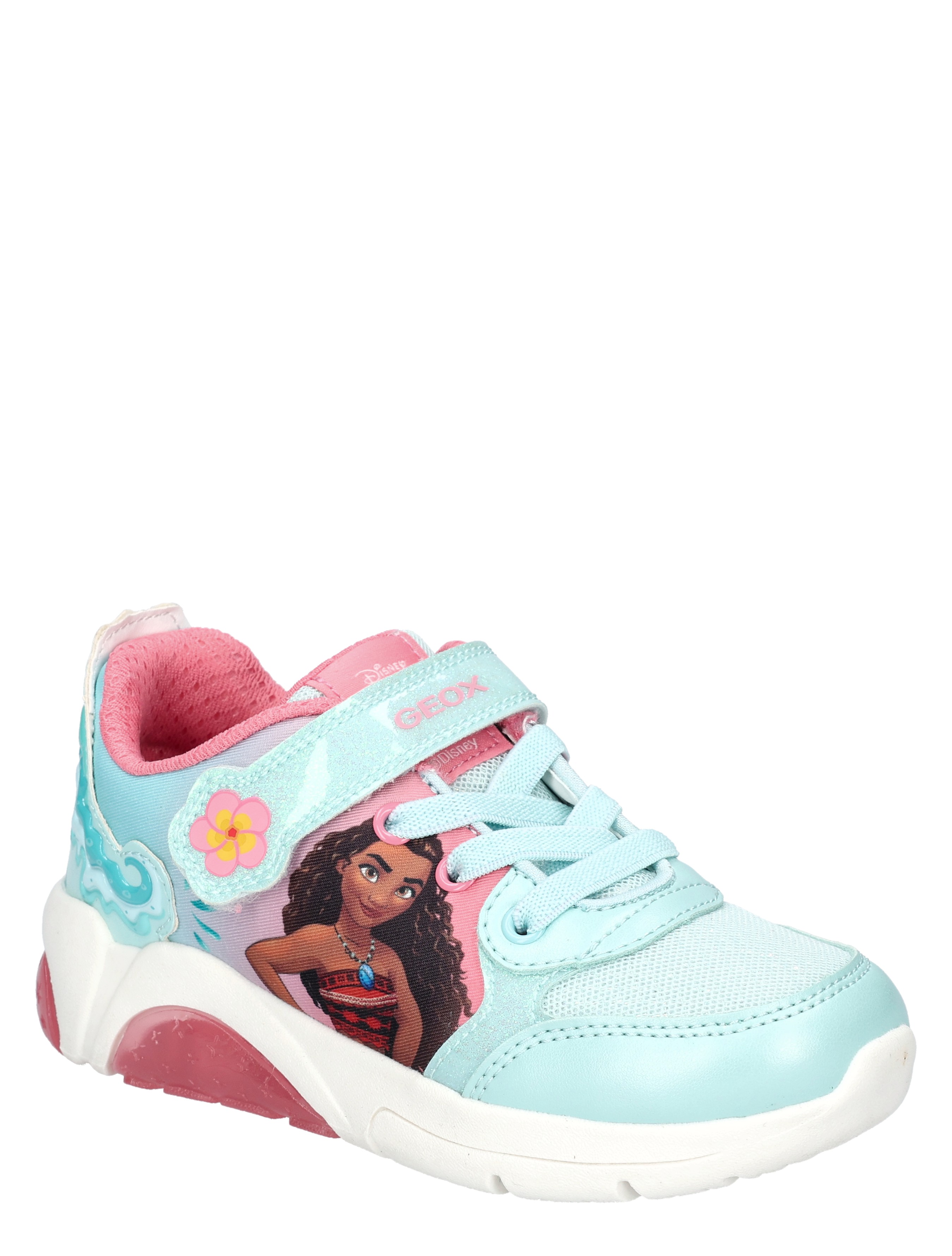 Geox - Fadinlight Girl Disney Rapunzel J65M4B Water Sea Coral - Meisjes - Lage Sneakers - Sneakers - 49750_33_3