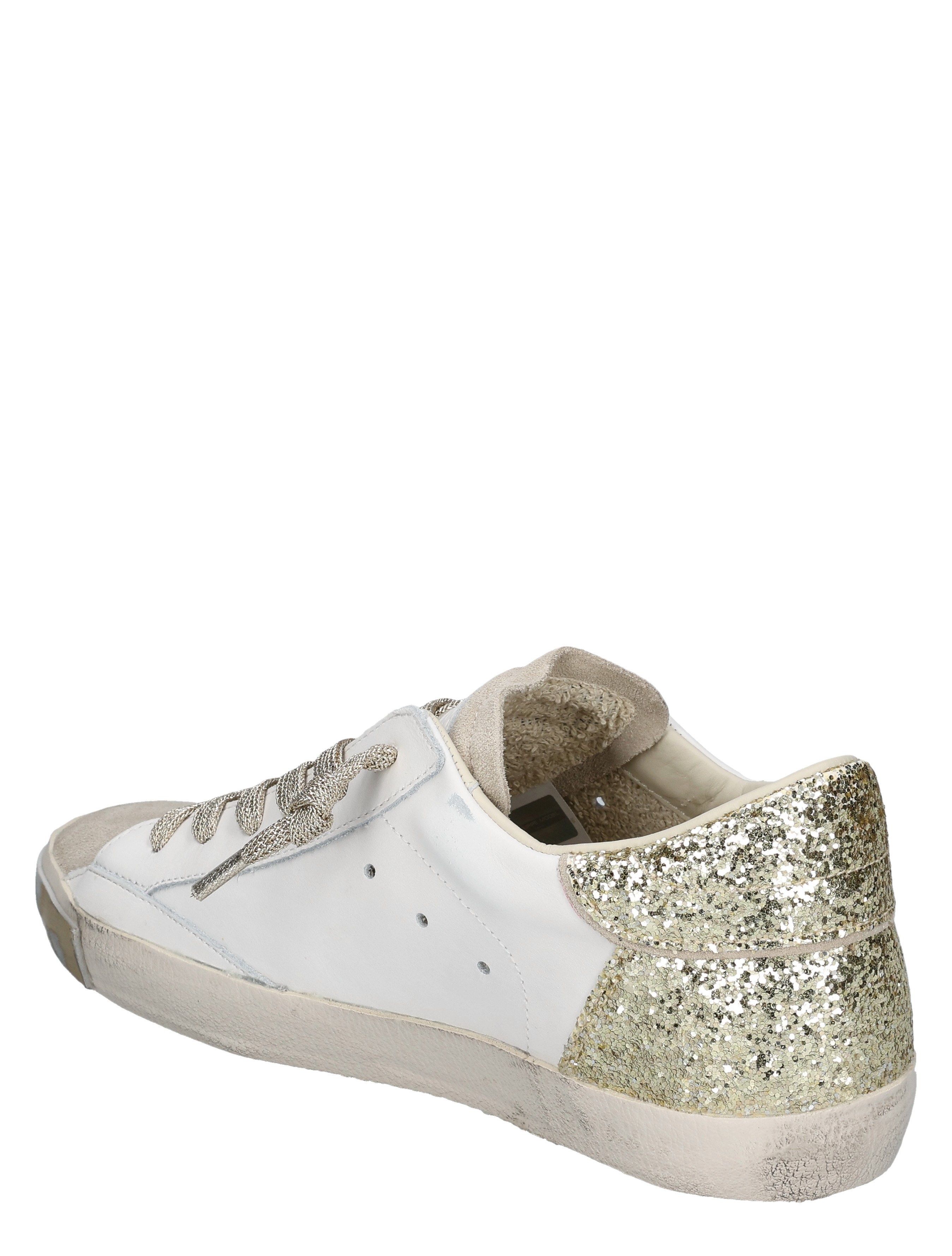 Philippe Model - PRLD PRSX Low Woman VGX2 Veau Glitter Mixage Blanc - Dames - Sneakers - Lage Sneakers - 49966_87_4