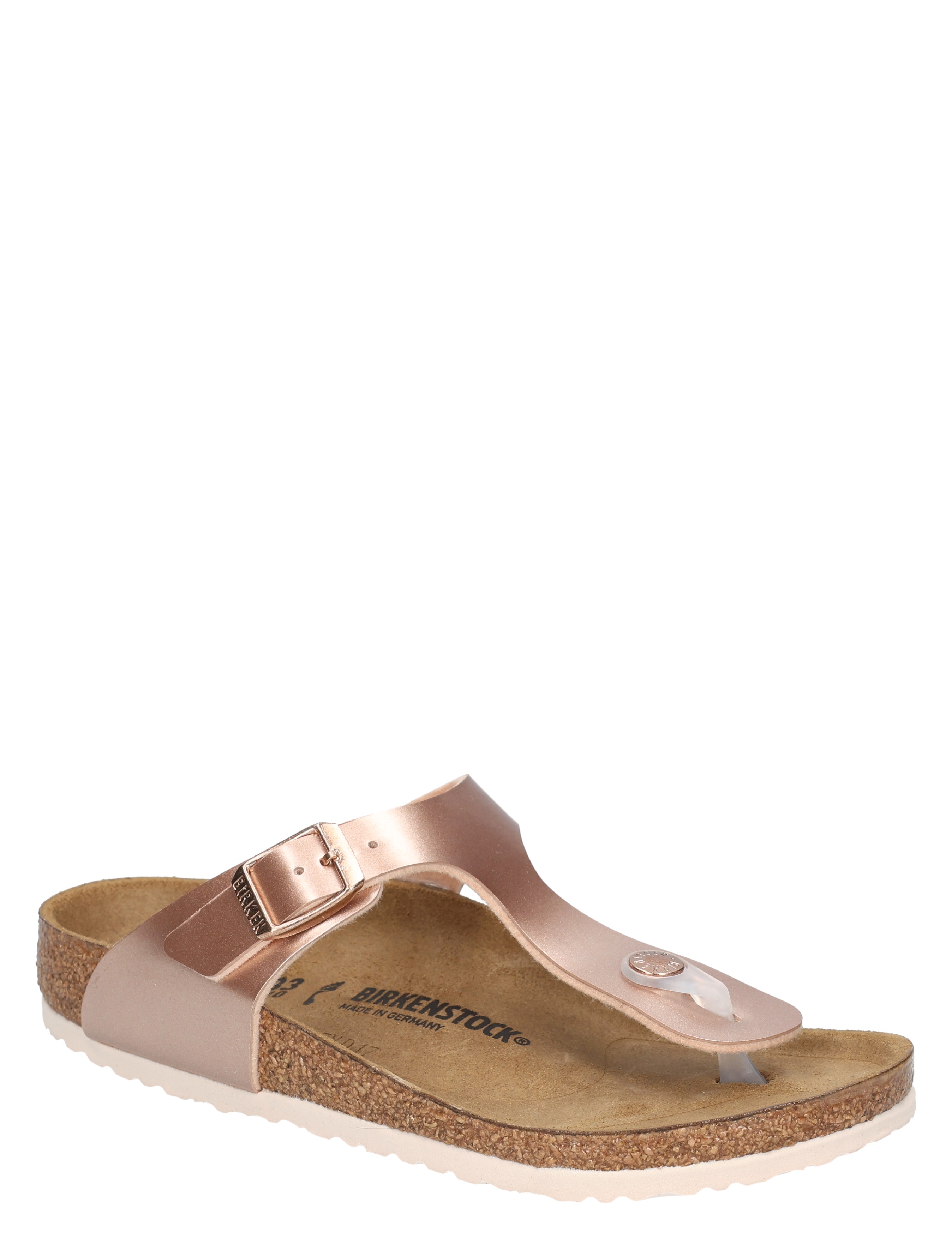 Birkenstock - Gizeh Kids Birko Flor Metallic Copper Narrow - Meisjes - Slippers - 50688_48_4