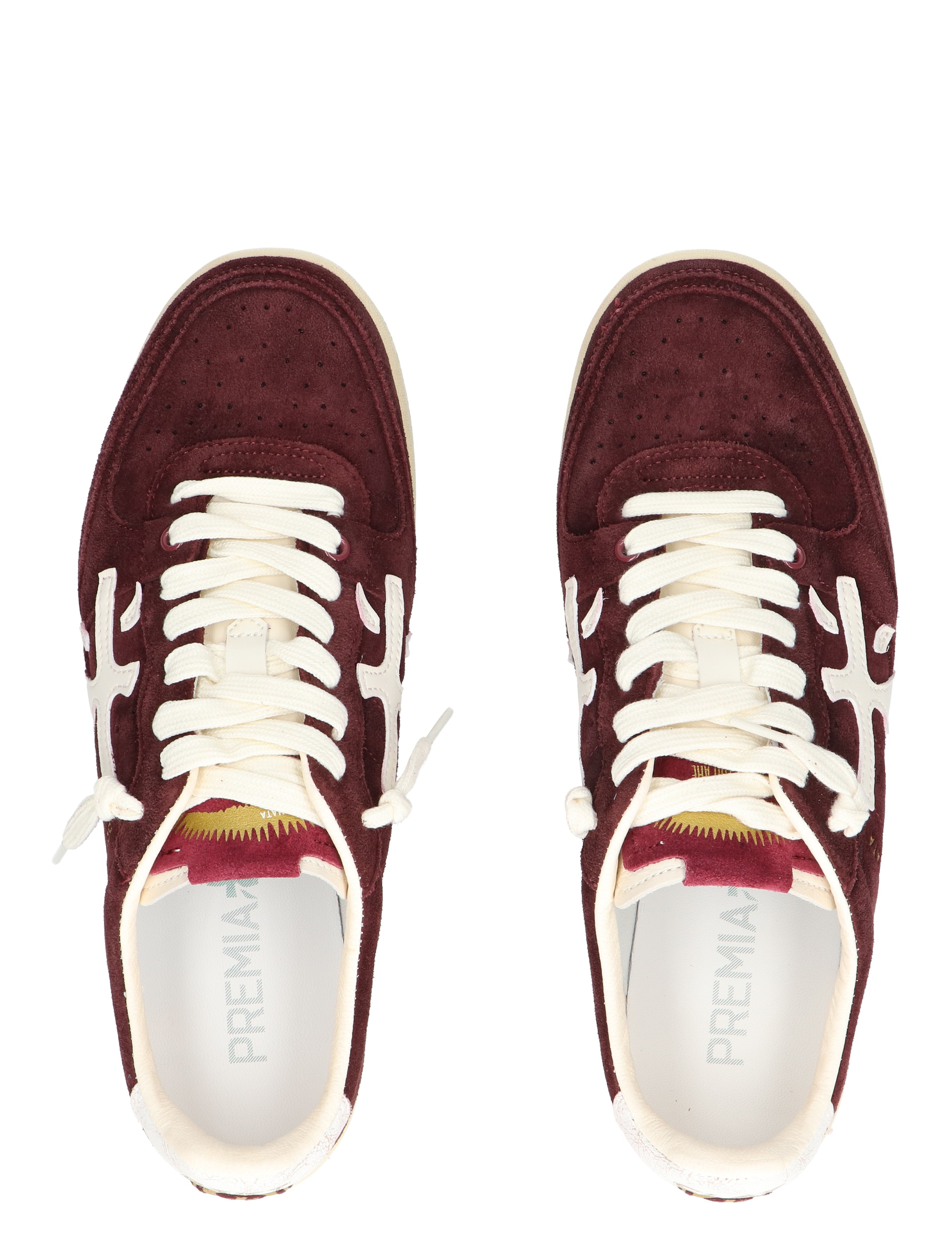 Premiata - BSKT Clay Men 7707 Burgundy - Heren - Lage Sneakers - Sneakers - 48274_42_7
