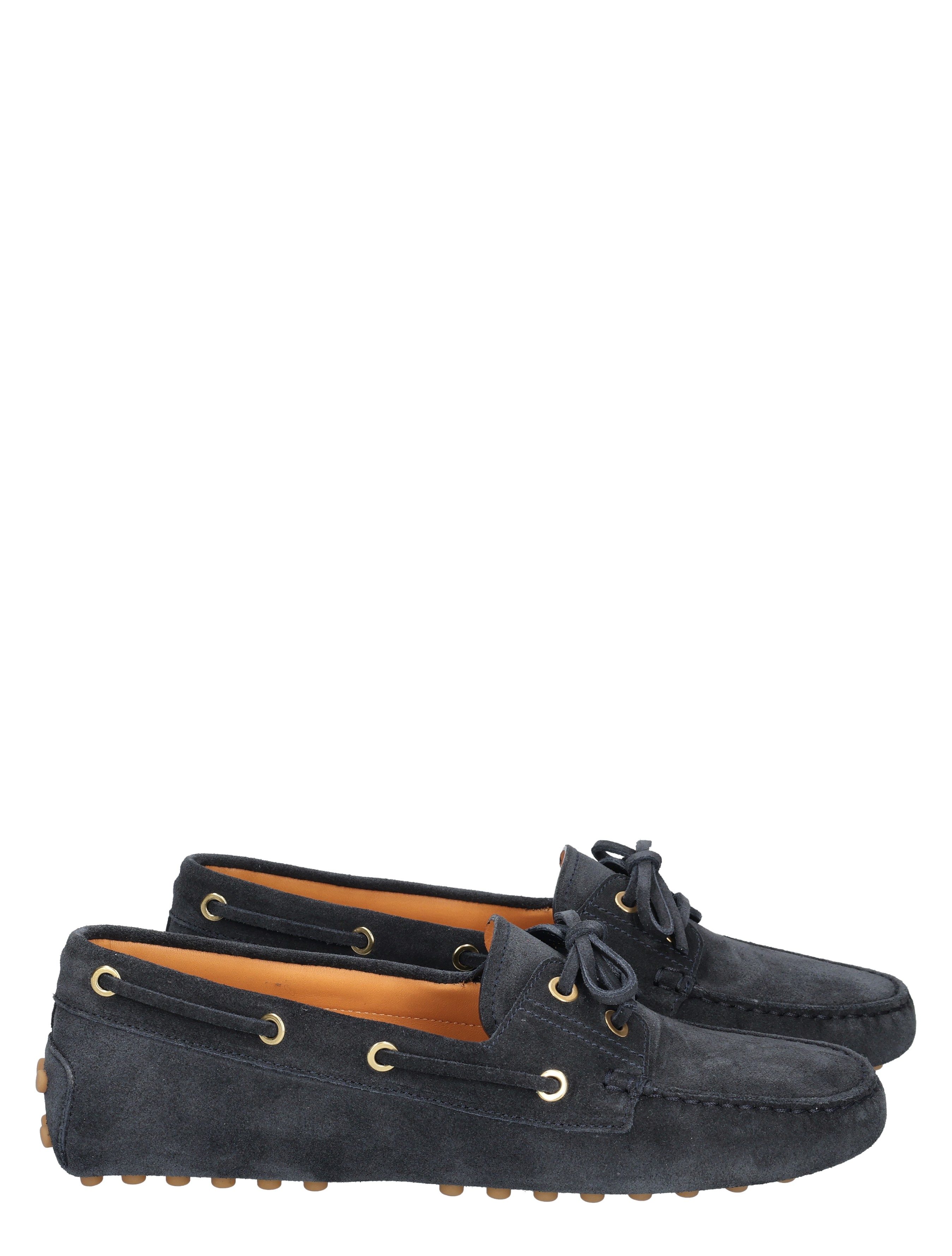 Tods - Gominno in Suede B015 Blue - Dames - Veterschoenen - Nette Veterschoenen - 49661_33_5