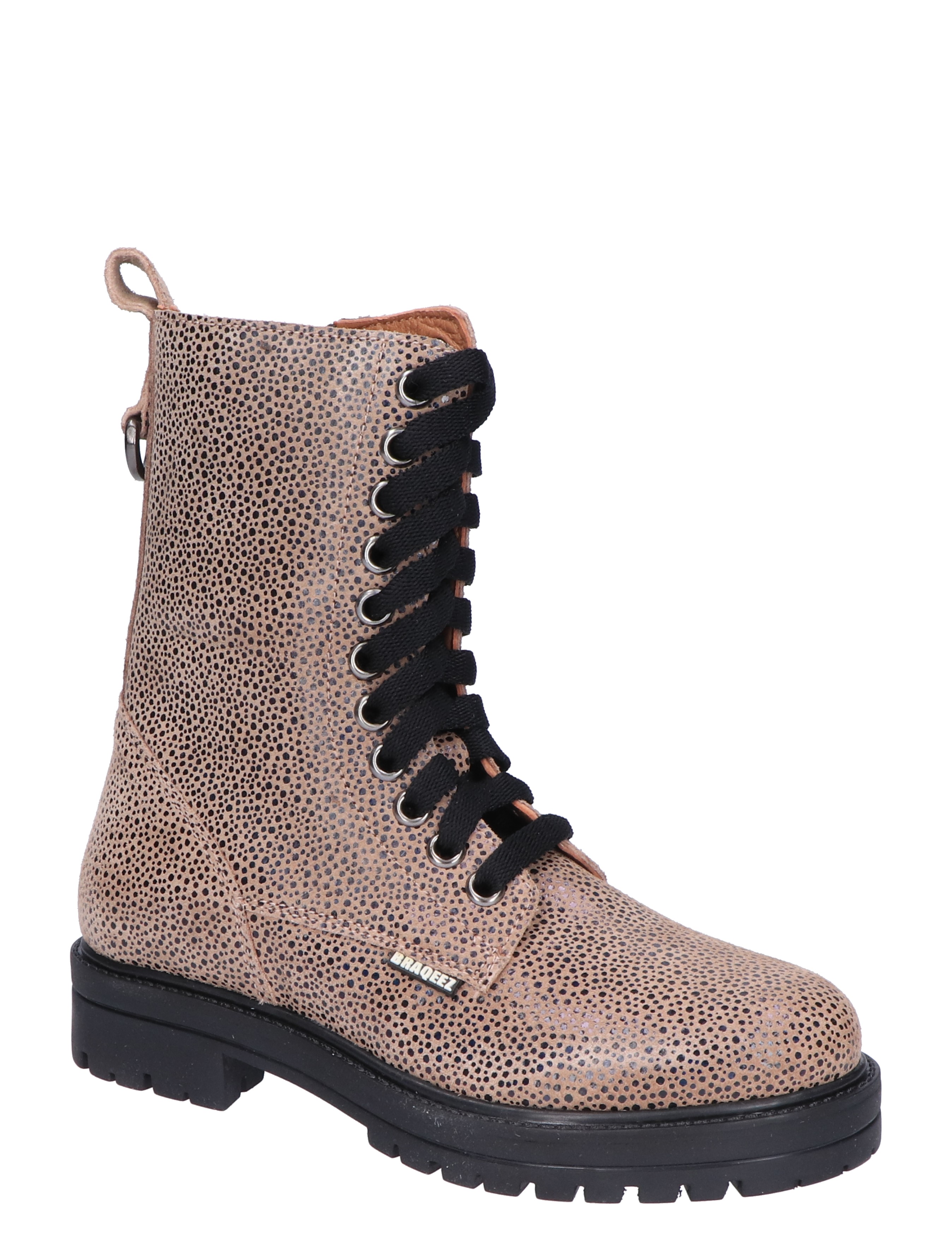 Braqeez - 424558 Taupe - Meisjes - Veter Boots - Boots - Biker Boots - 45734_77_3