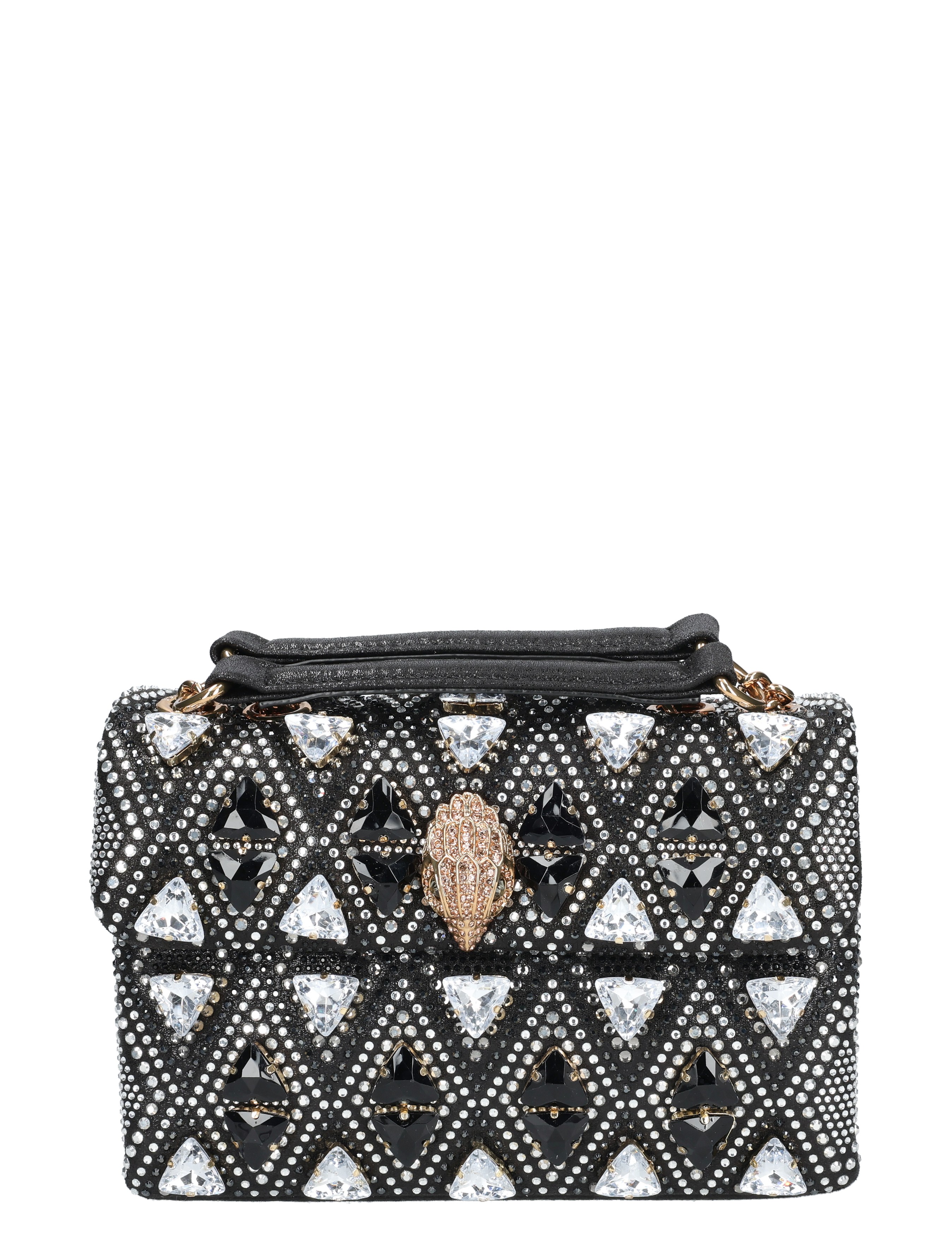 Kurt Geiger - Medium Kensington Jewel Bag 09 Black Other - Dames - Schoudertassen - 49582_11_1
