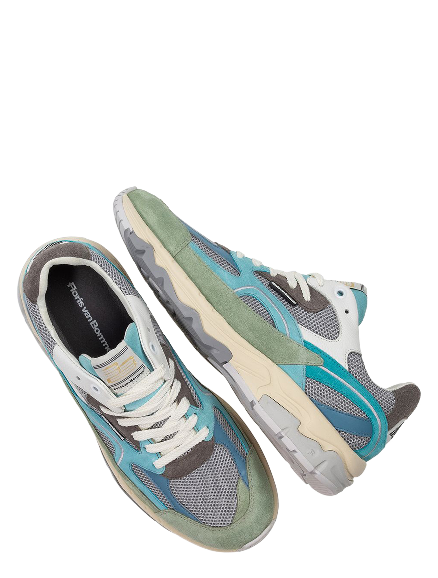 Floris van Bommel - De Rezer 10258 01.06 Light Blue G+Wijdte - Heren - Lage Sneakers - Sneakers - 51445_36_3