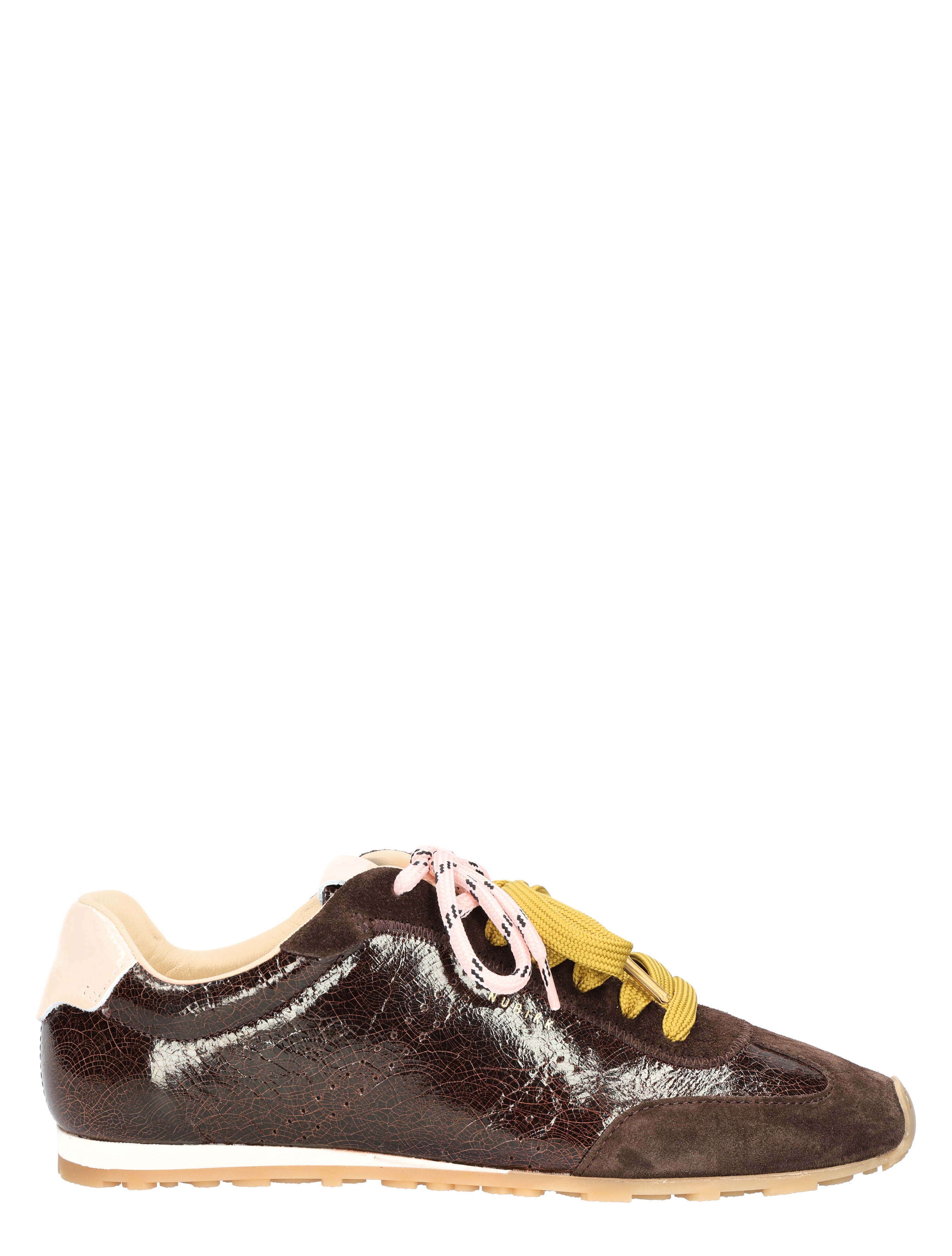 Nubikk - Billy Lou Dark Brown Laq - Sneakers - Dames - Lage Sneakers - 49196_40_1