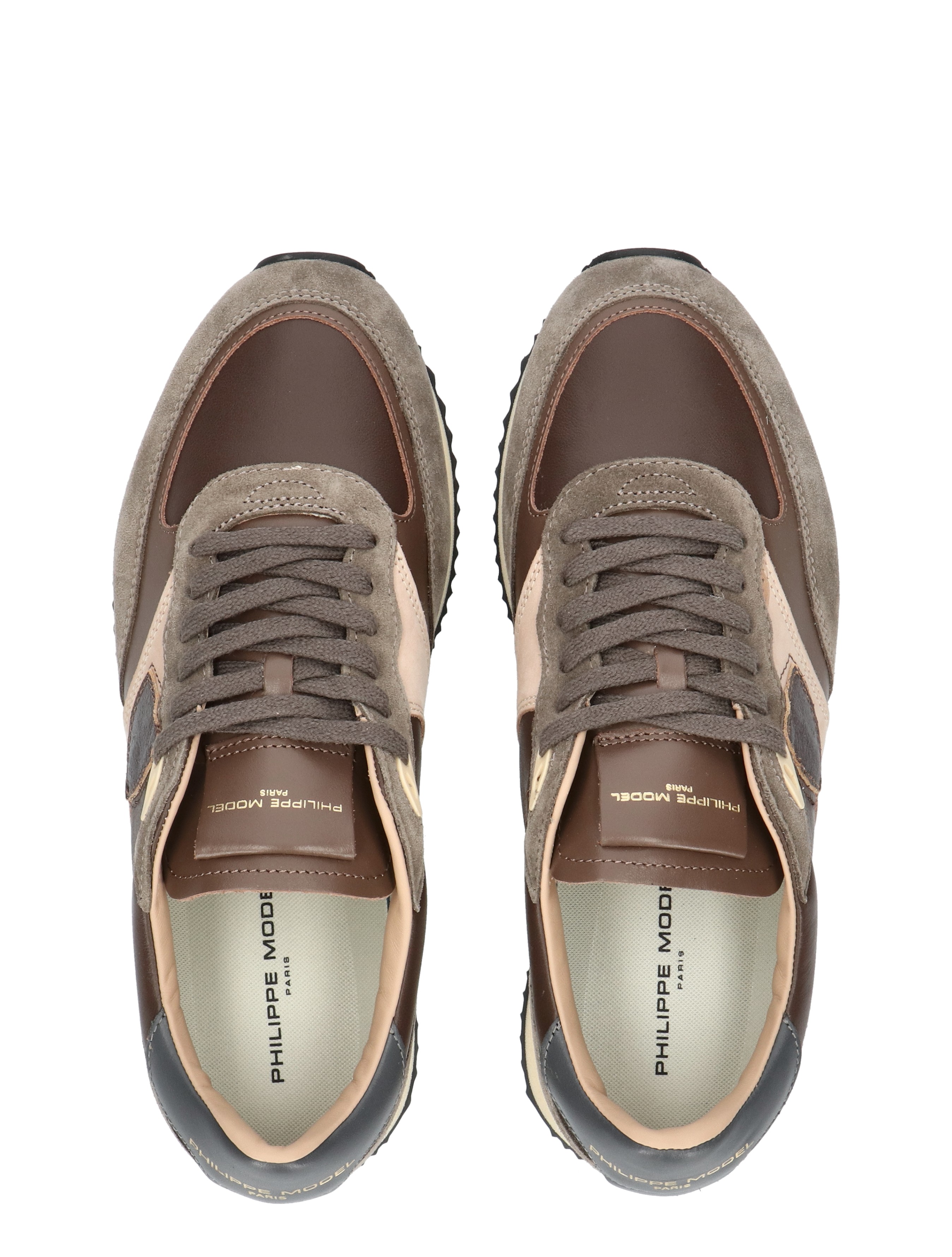 sneakers, leer, bruine, casual, luxe uitstraling