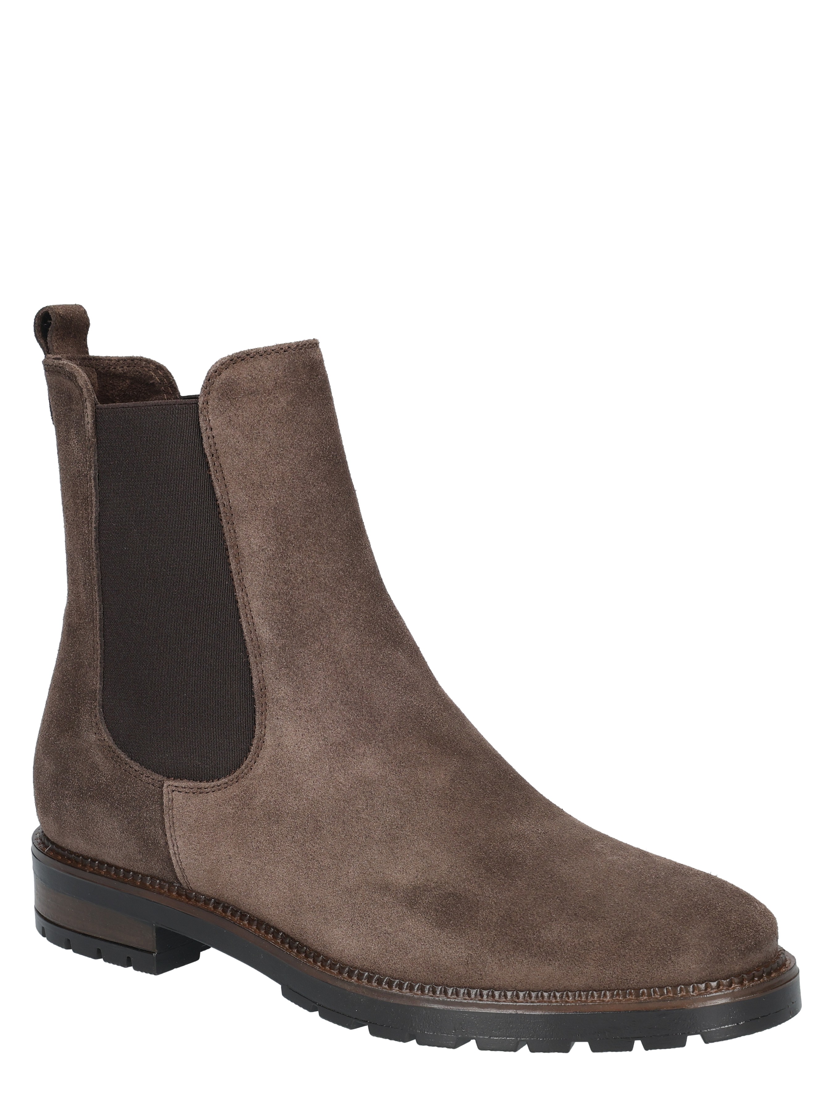 chelseaboot, suede, brown, elasticside, roundtoe