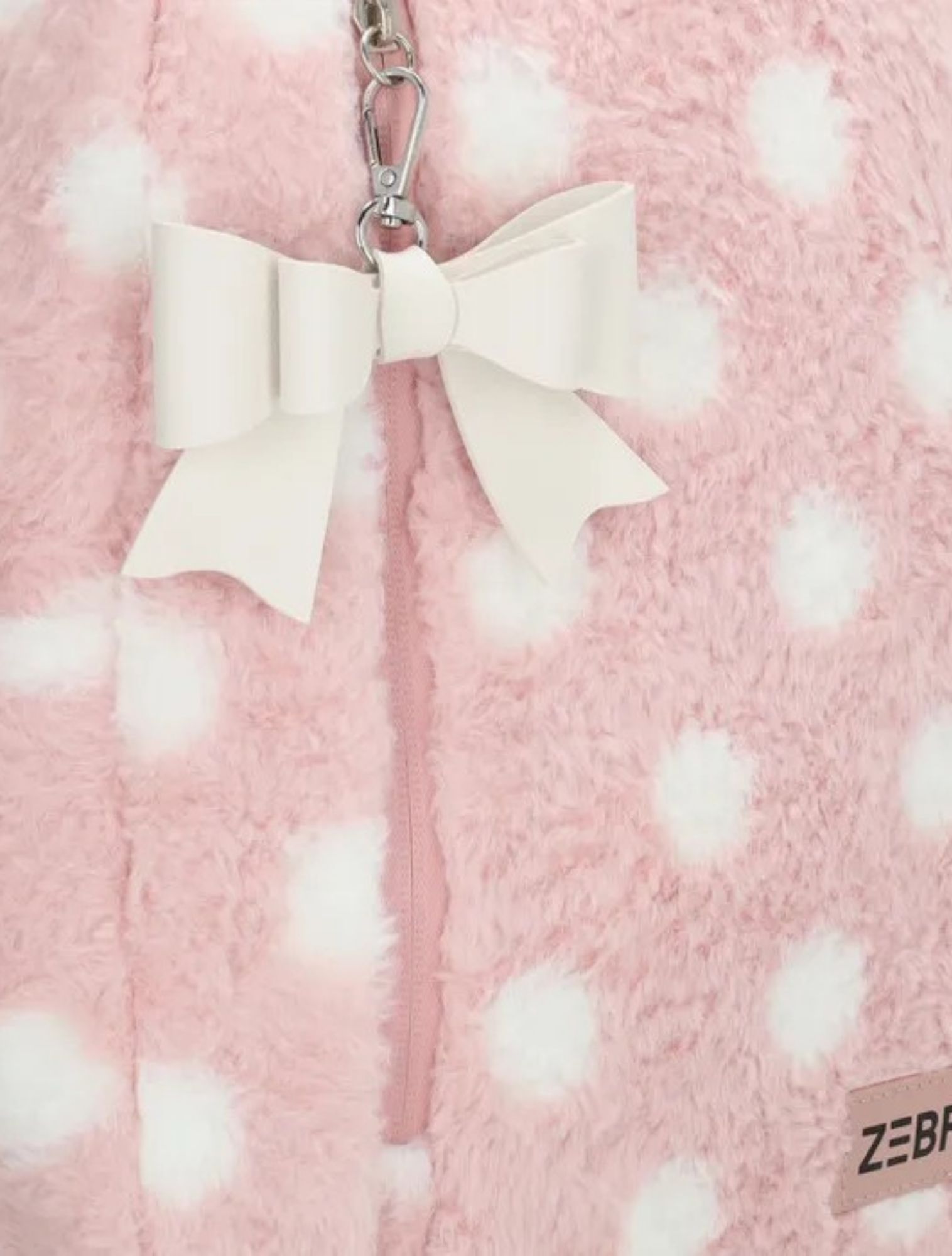 fleece, zacht, rosé, kraag, knoop
