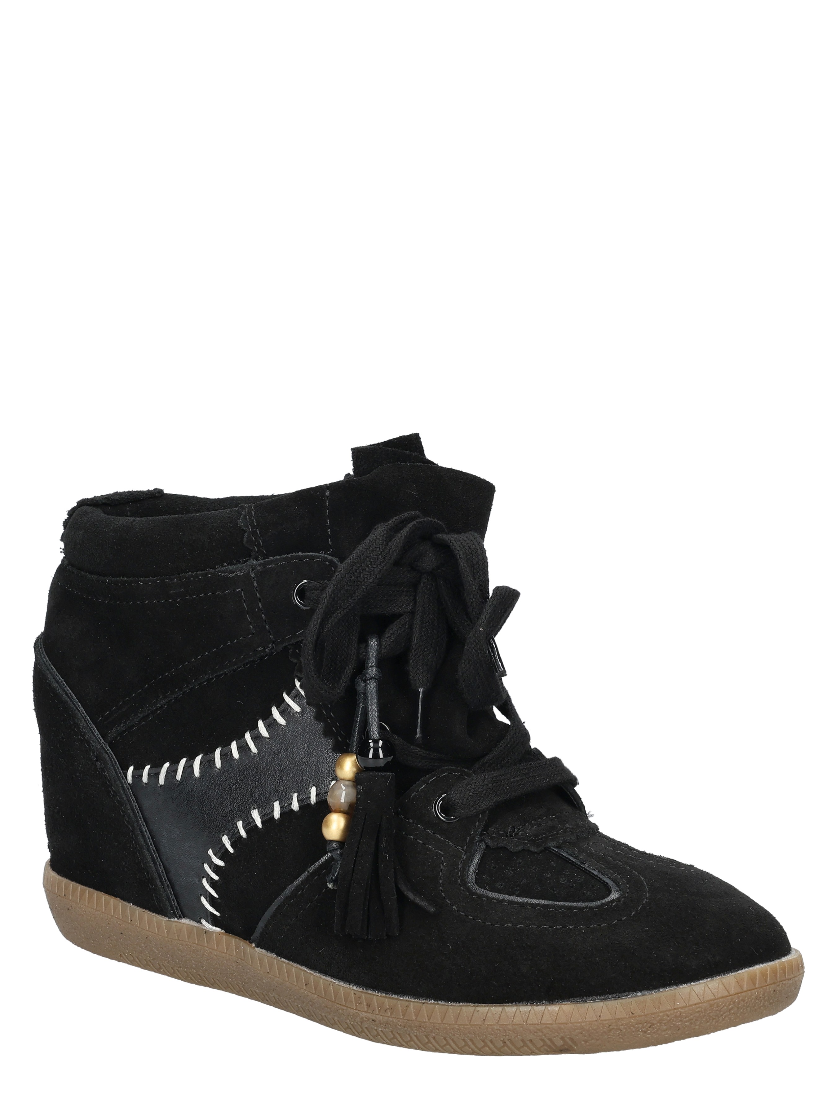 sneaker, hoge sok, zachte schoen, zachte buitenkant, tassel detail