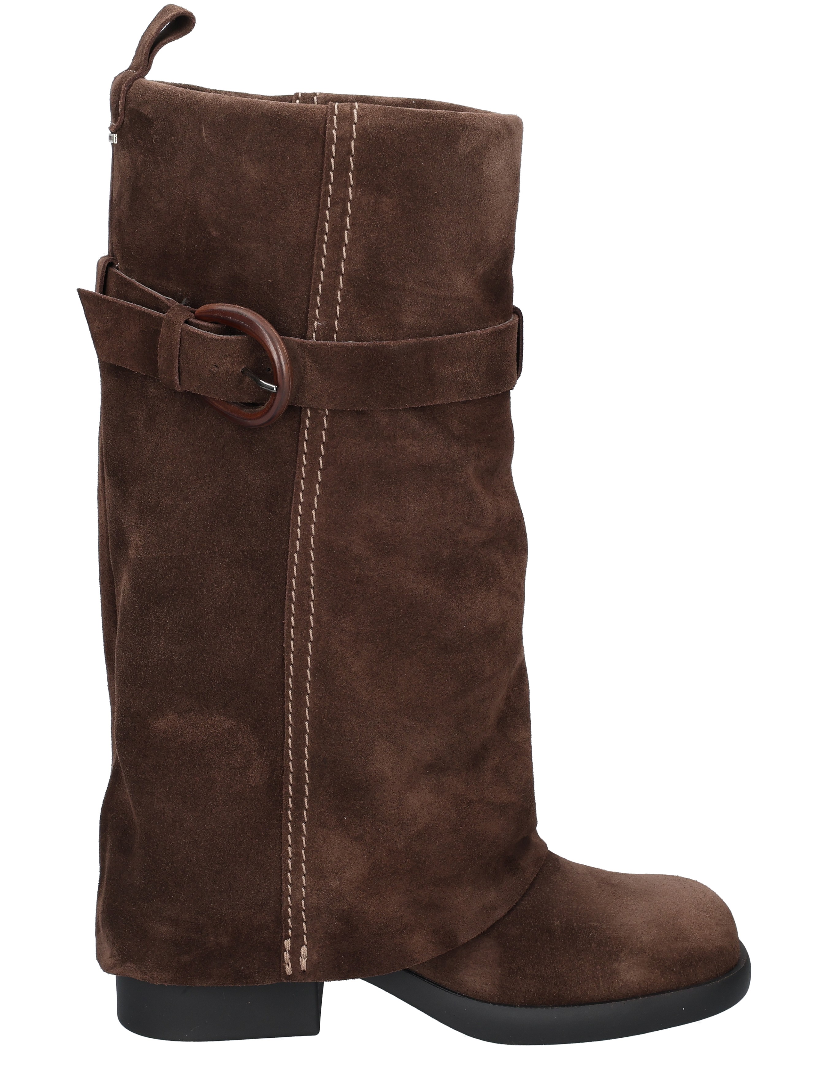 Nubikk - Lizzy Luna 21100100 28S Dark Brown Suede - Boots - Dames - Lange Laarzen - 52440_22_1