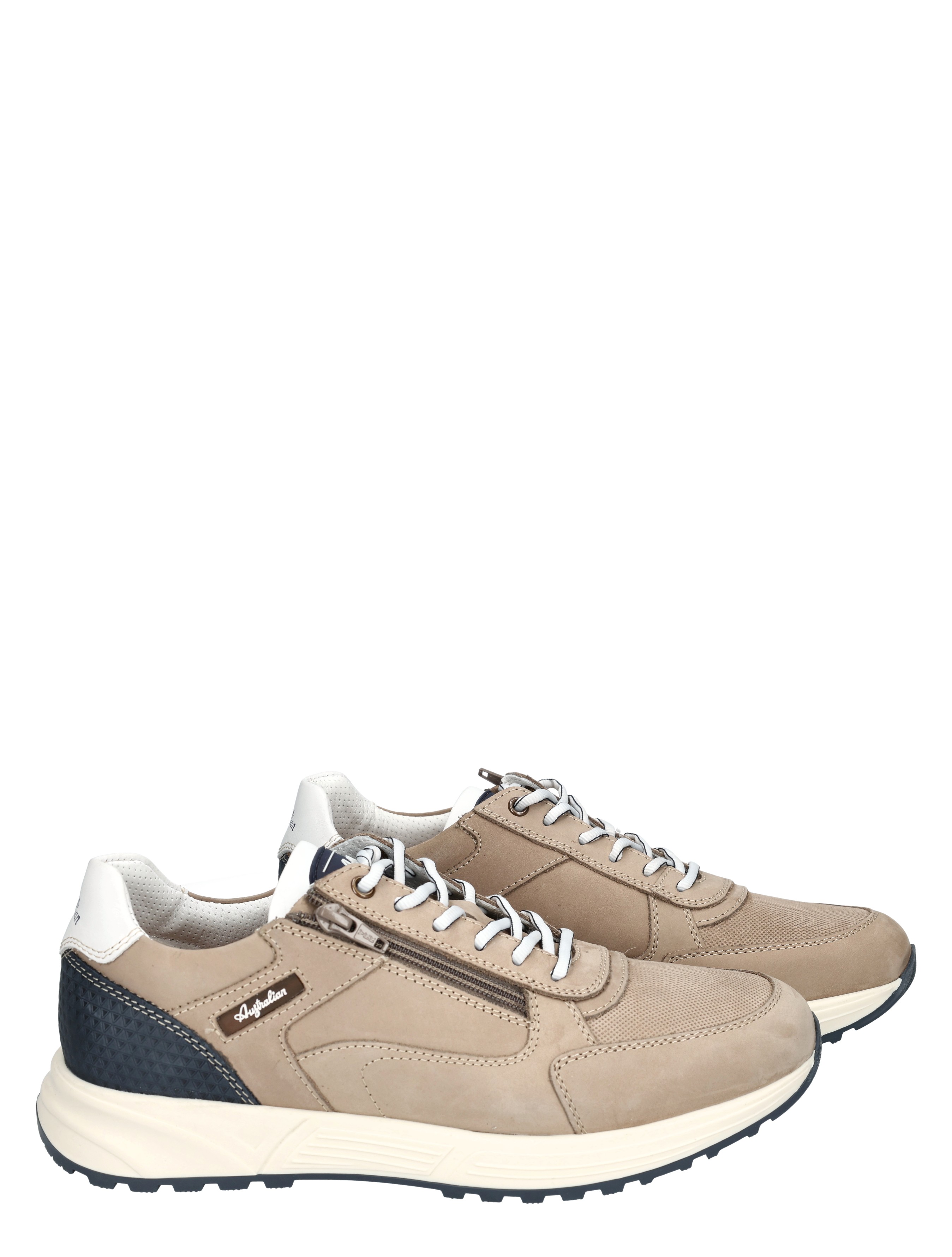 Australian - Discover 15.1686.03.L37 Taupe Blue Whit - Heren - Veterschoenen - Casual Veterschoenen - 50778_77_6