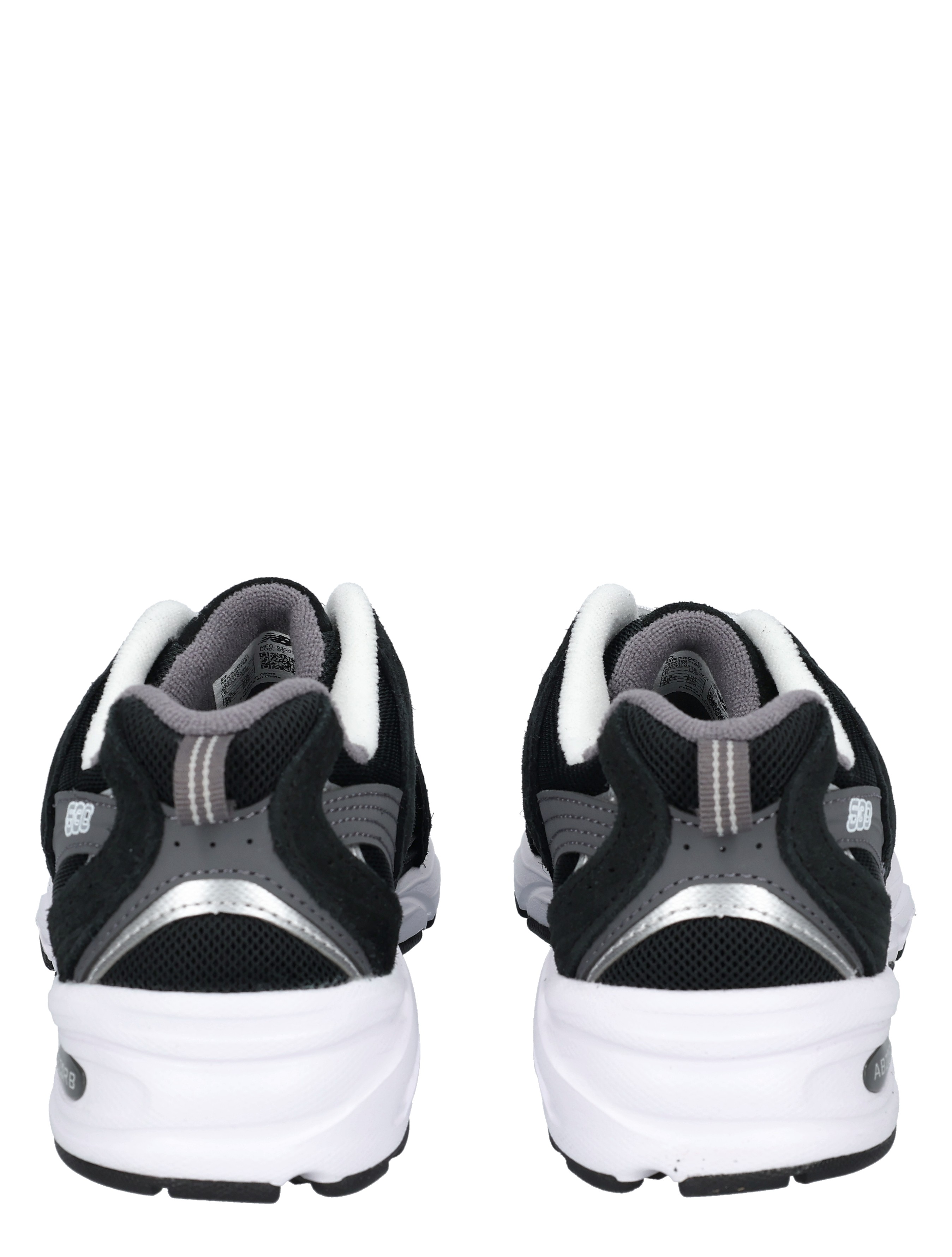 sneakers, zwart, wit, mesh, athletic
