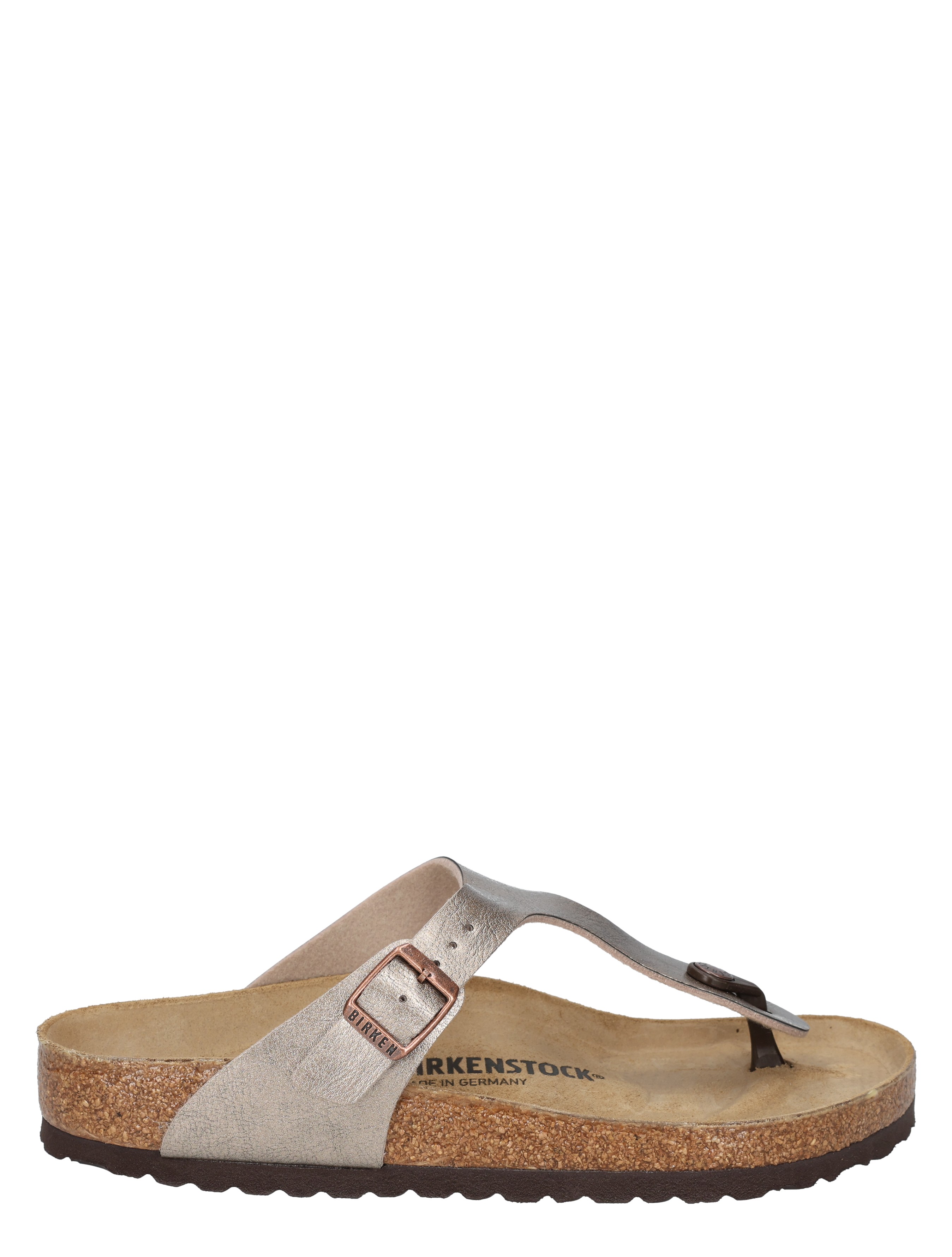 Birkenstock - Gizeh Women Birko Flor Taupe Metal Regular - Dames - Slippers - 49780_77_2