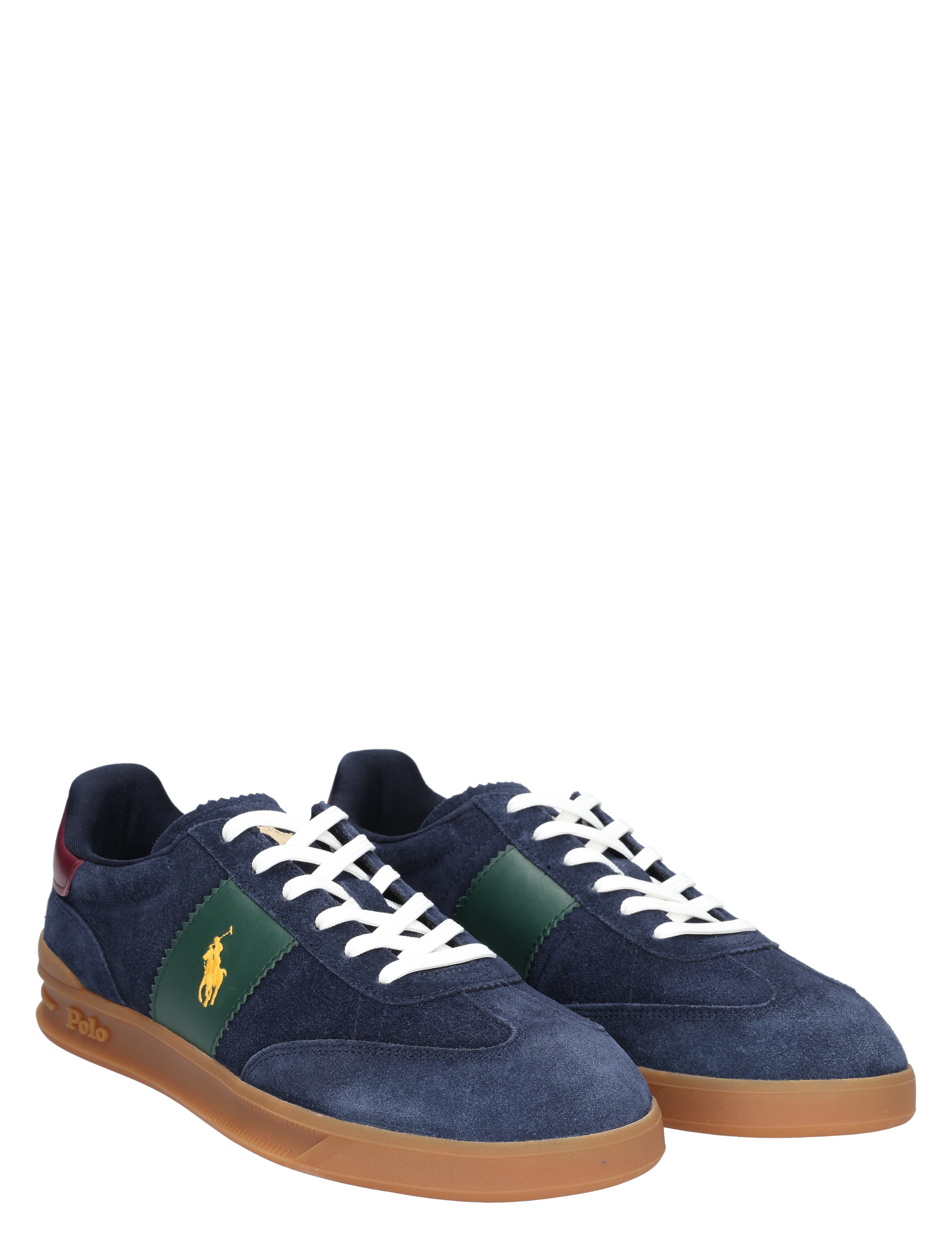 Polo Ralph Lauren - Heritage Aera Suede Sneaker 002 Navy Wine Forest - Heren - Lage Sneakers - Sneakers - 48414_36_5
