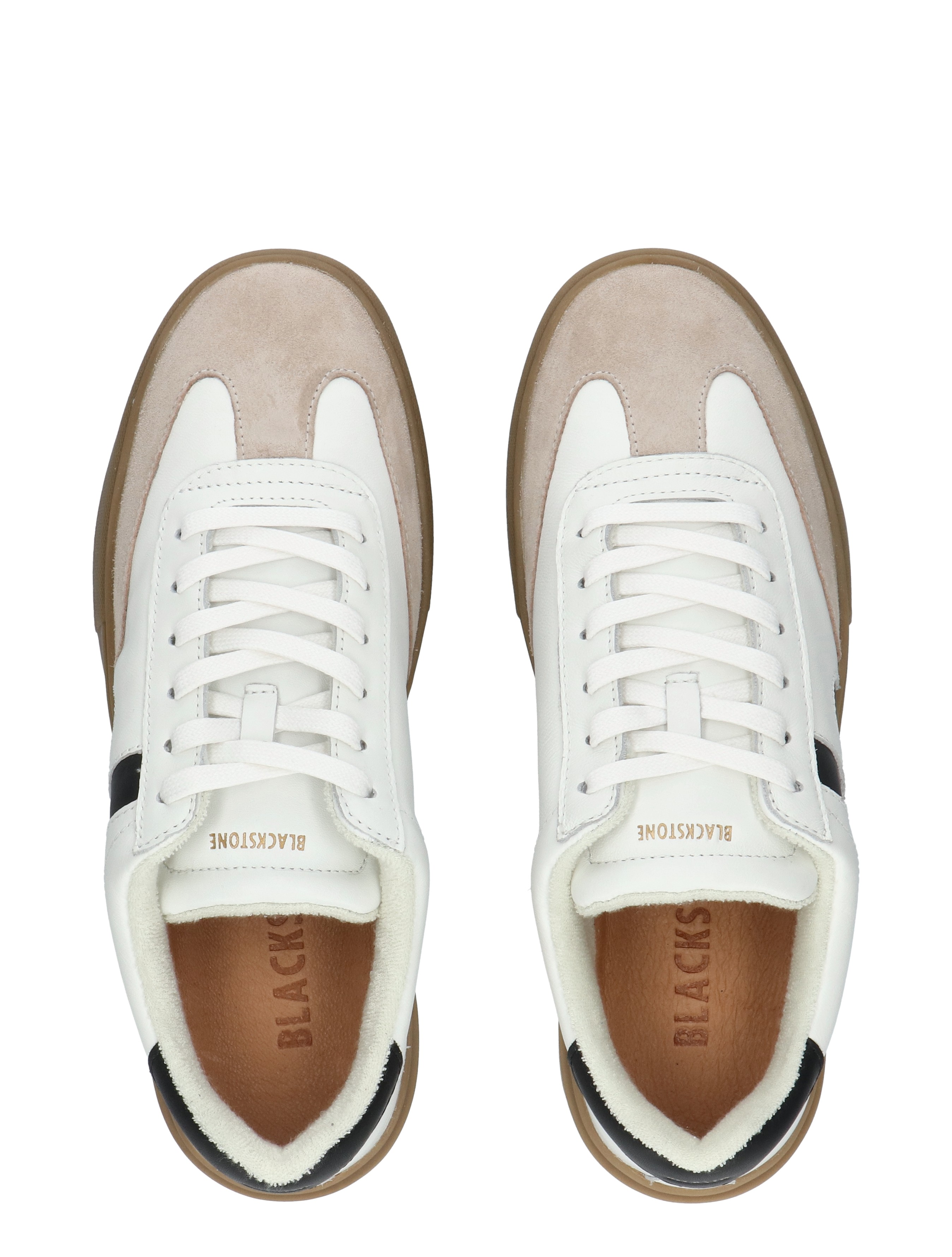 Blackstone Footwear - EG554 White Black - Heren - Veterschoenen - Casual Veterschoenen - 50902_88_7