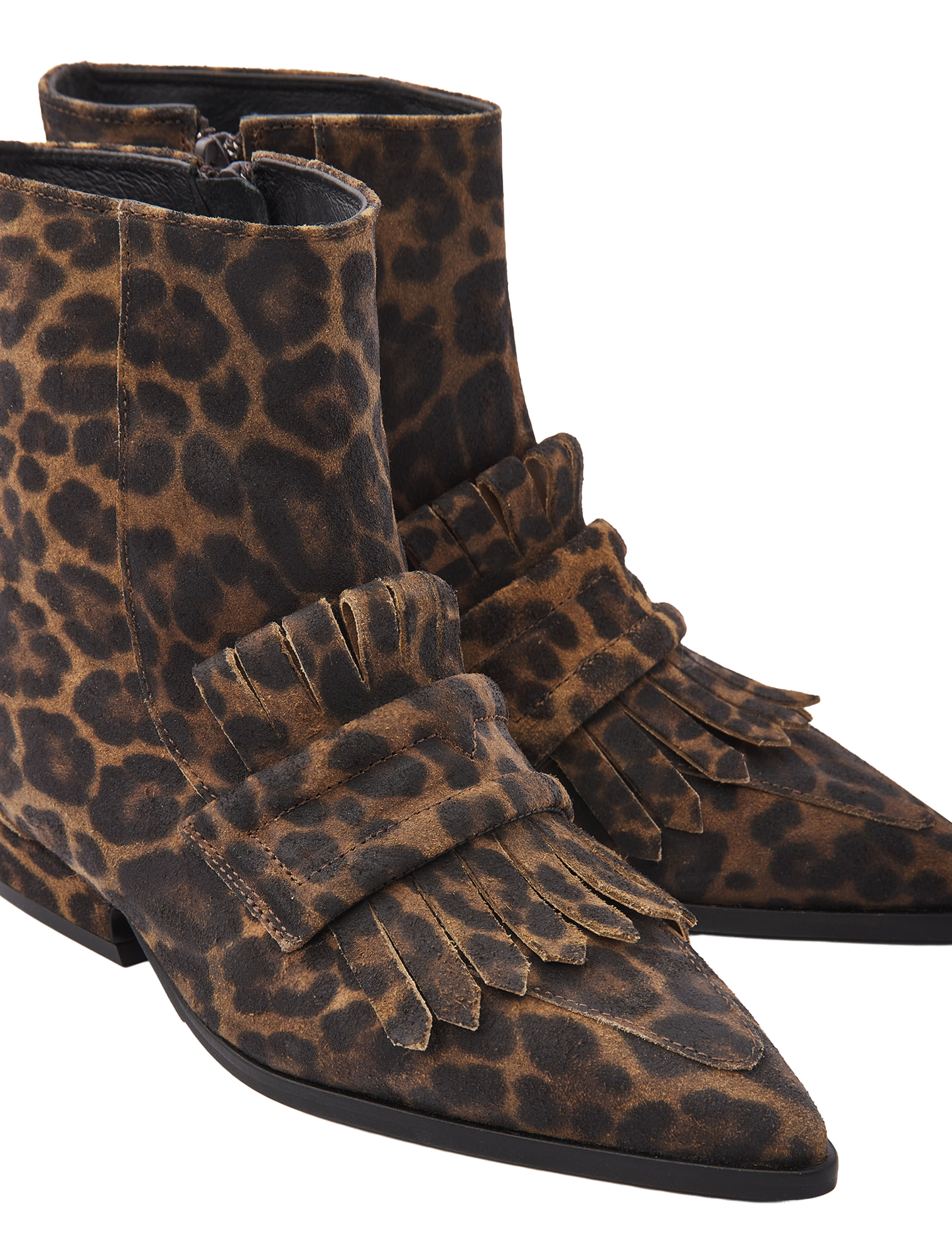 loafers, ankle-boots, leopard-print, fringe, suede