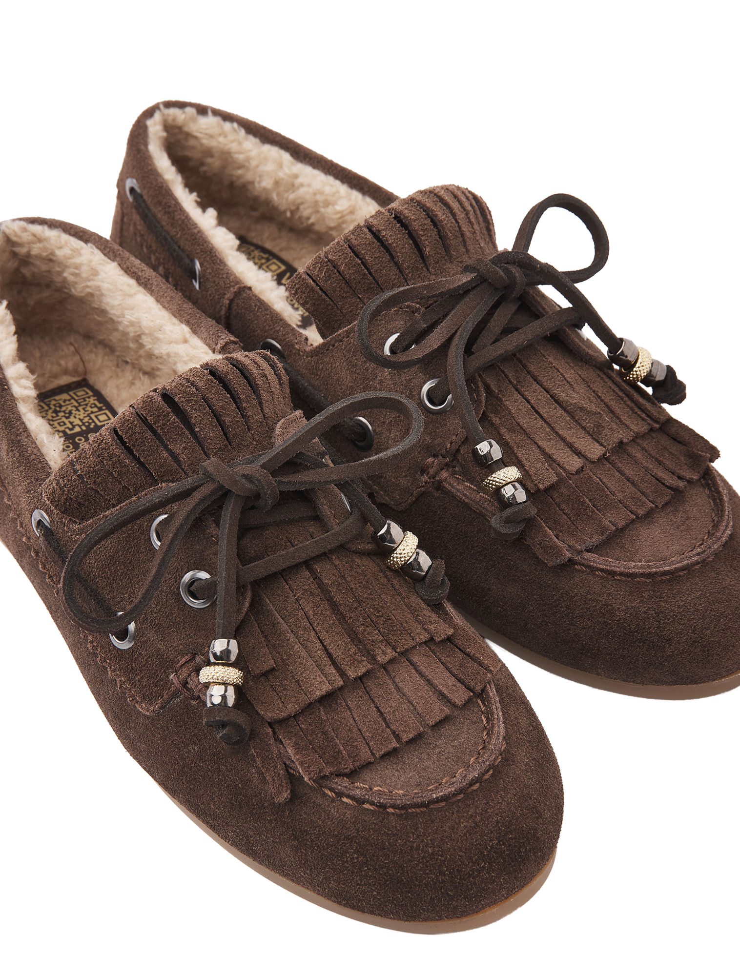 laarzen, suede, fringe, bontvoering, laarzen met vacht