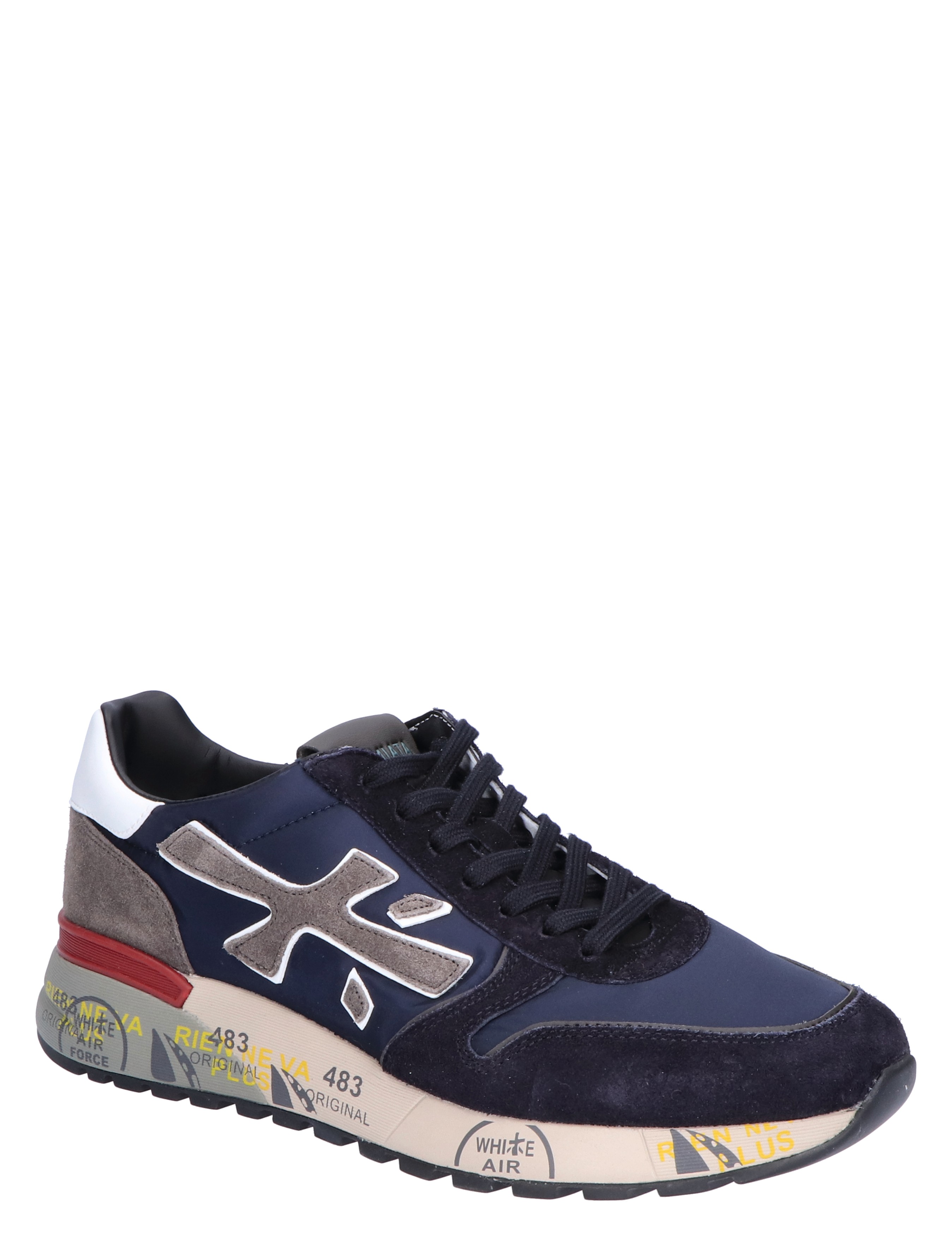 Premiata - Mick Men 6421 Blue White - Heren - Lage Sneakers - Sneakers - 45568_38_3