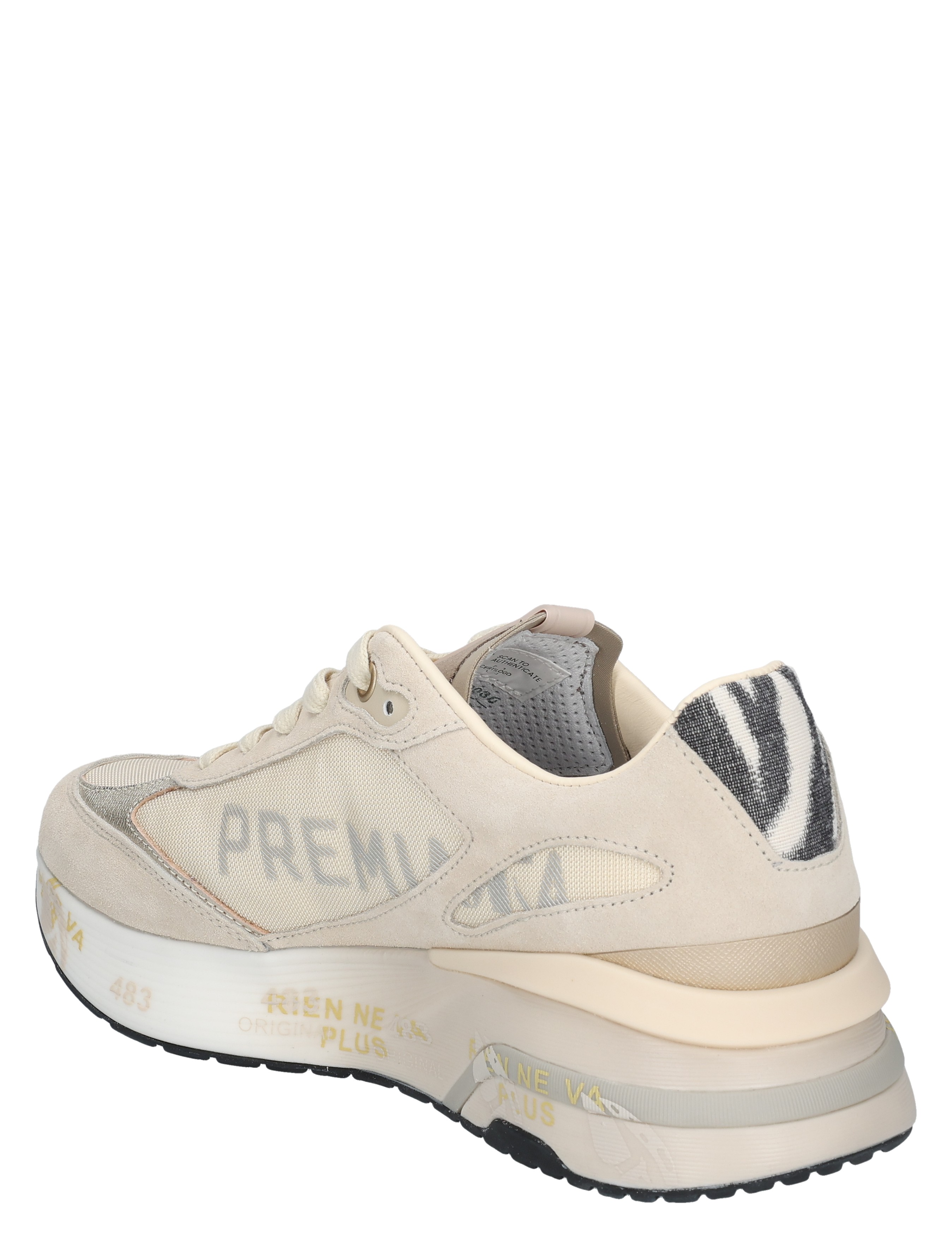 Premiata - Moerun Women 8080 Beige - Dames - Sneakers - Lage Sneakers - 50186_77_4