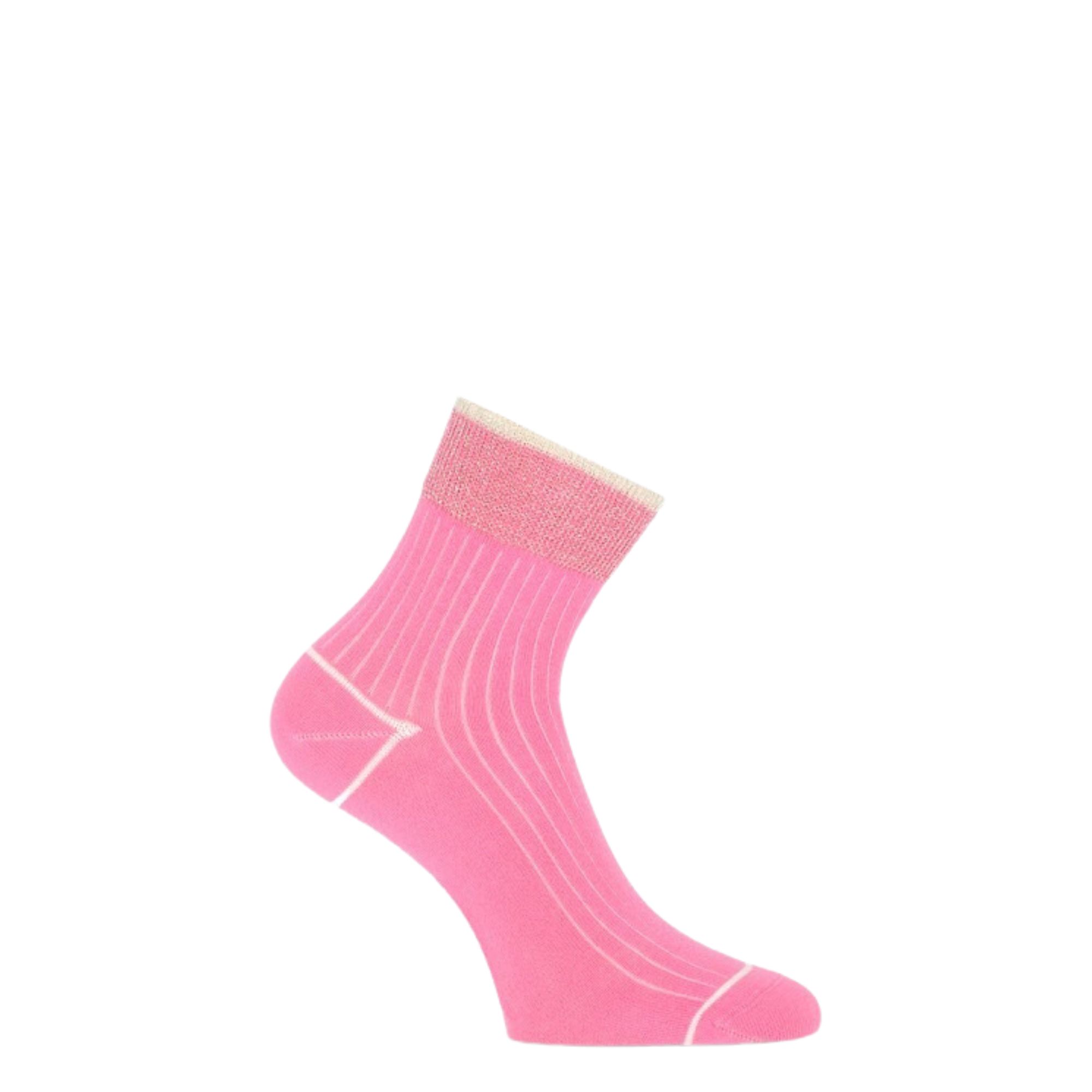 Marcmarcs - Bernice Off White Fuchsia - Dames - Sokken - 41472_48_3