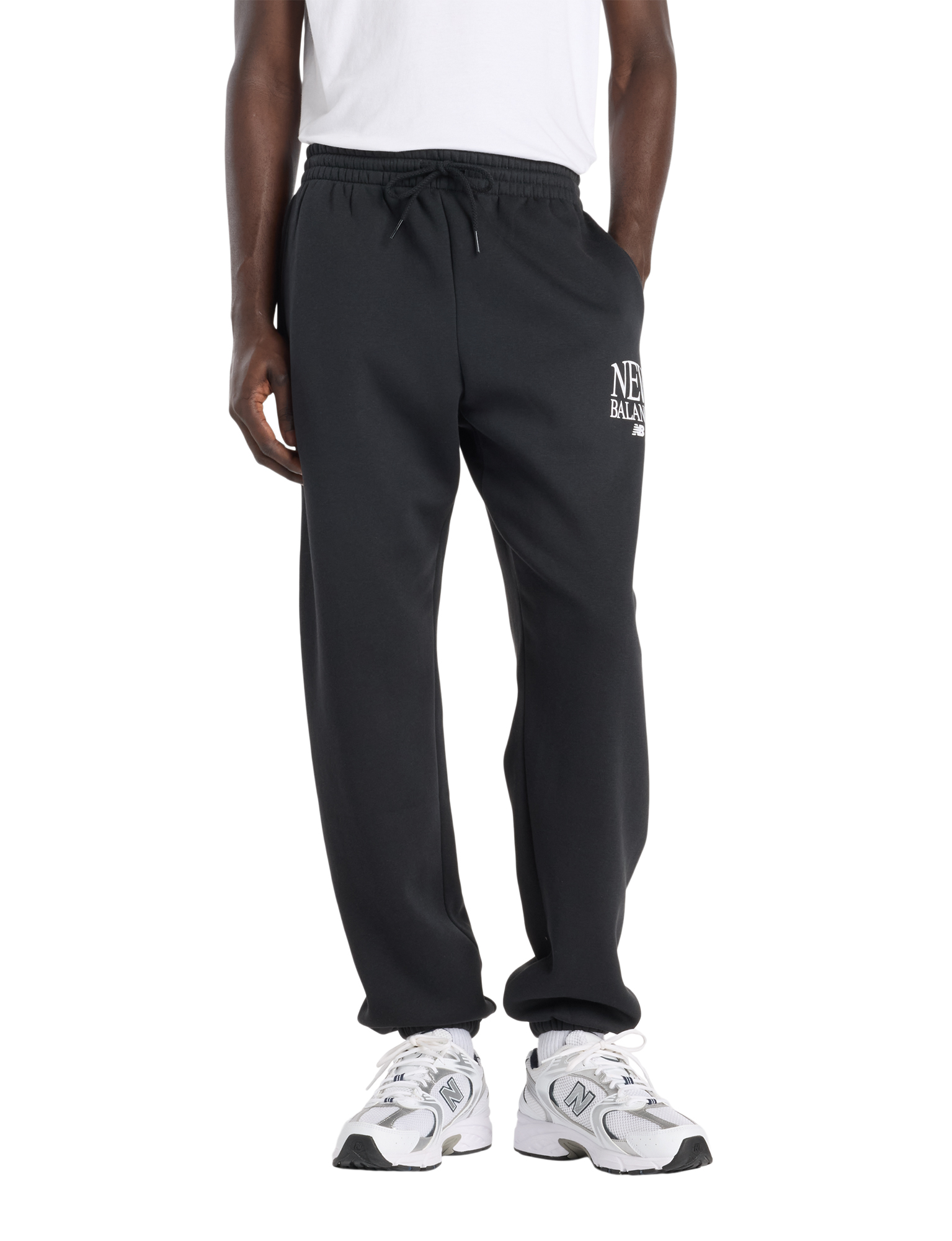 New Balance - Reimagined Fleece Jogger Men Black - Heren - Broeken & Shorts - 49633_11_1