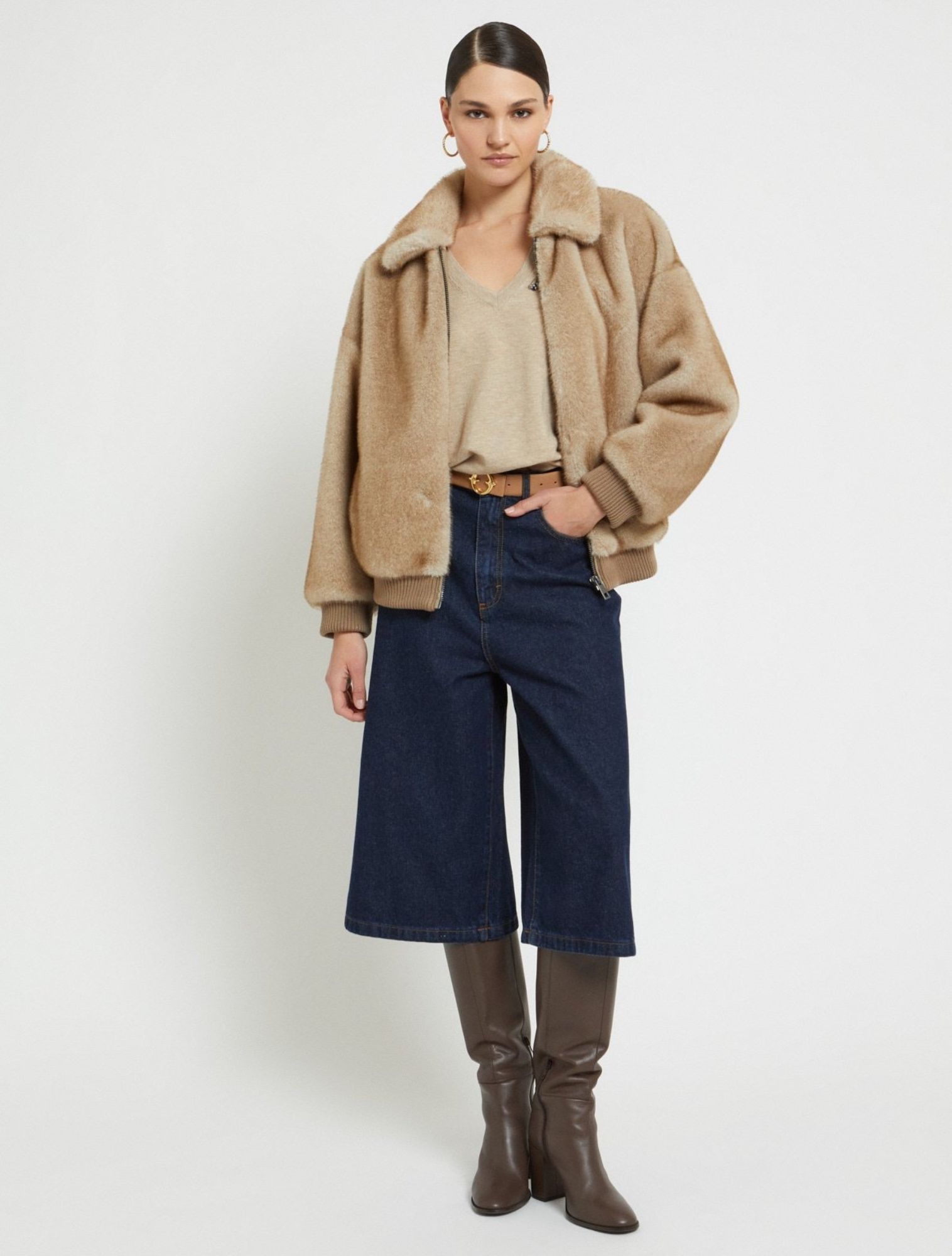 OttodAme - DJ0058 Beige - Dames - Jassen en Jacks - 48311_77_4