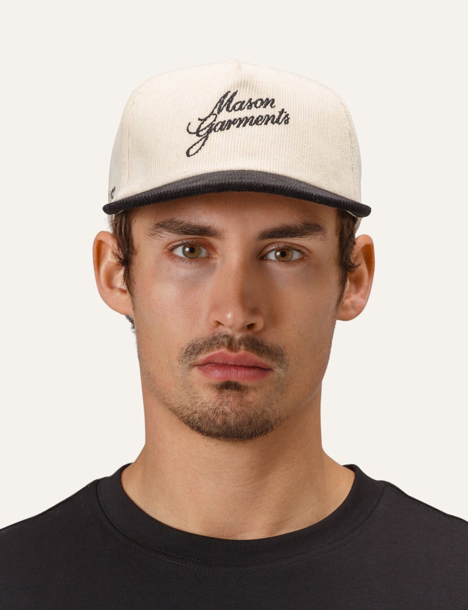 Mason Garments - Cap Bicolore ACC-27A Black - Heren - Petten - 51517_71_7
