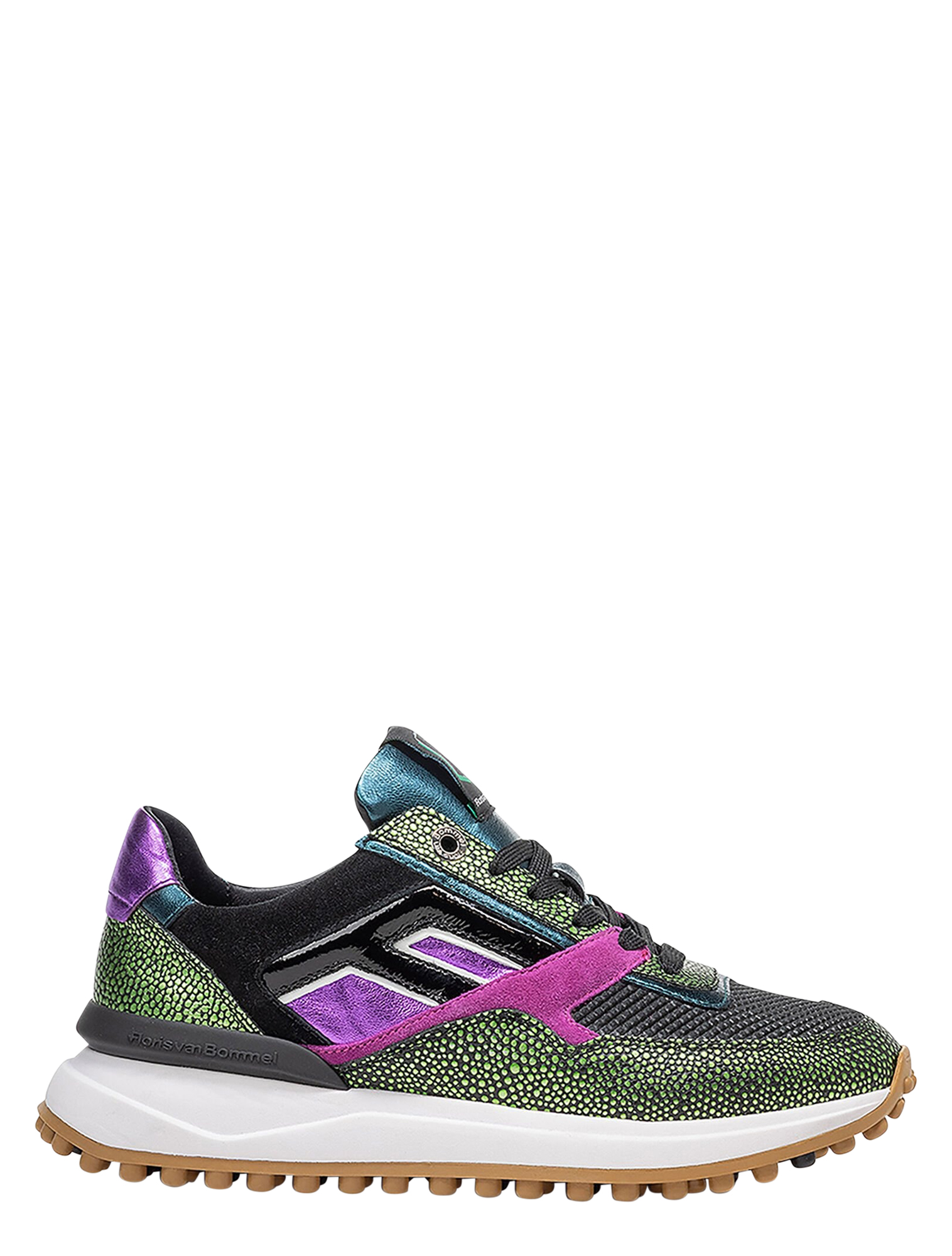 Floris van Bommel - Noppi SFW-10128 36.11 Green G-Wijdte - Dames - Sneakers - Lage Sneakers - 50095_66_1
