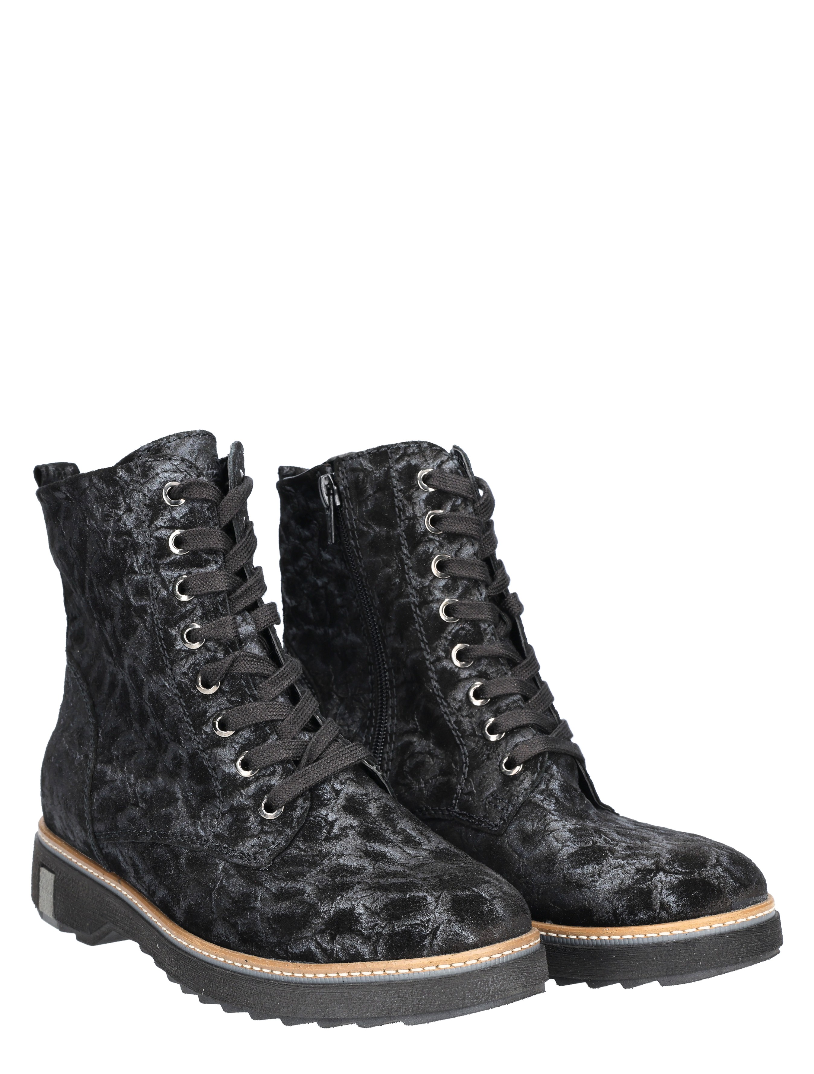 Waldlaufer - 683801 Black K-Wijdte - Dames - Boots - Veter Boots - 48872_11_5