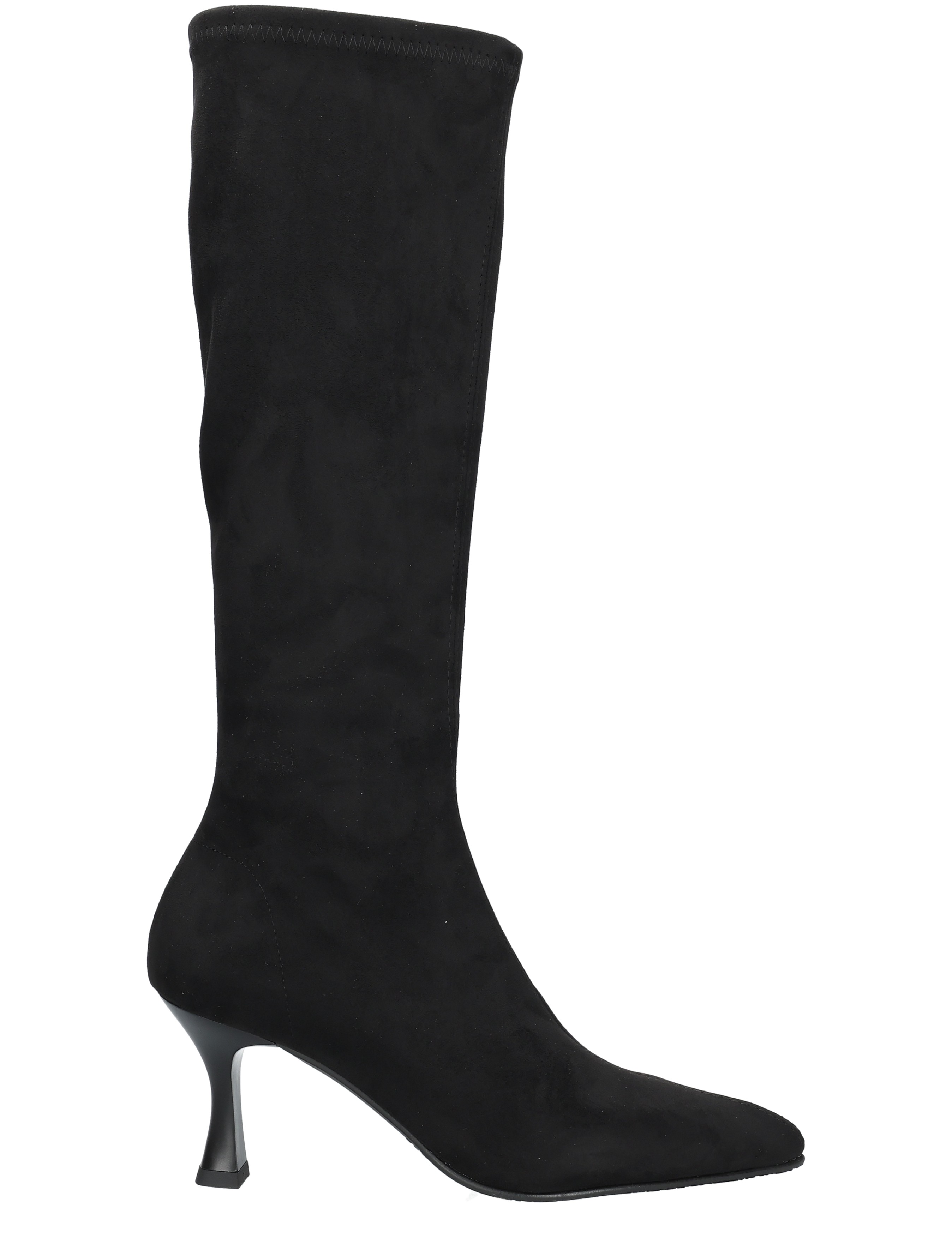 Miss Elastic - Bota Zeta 78041 Ante Stretch 05 Black - Dames - Boots - Lange Laarzen - 49447_11_1