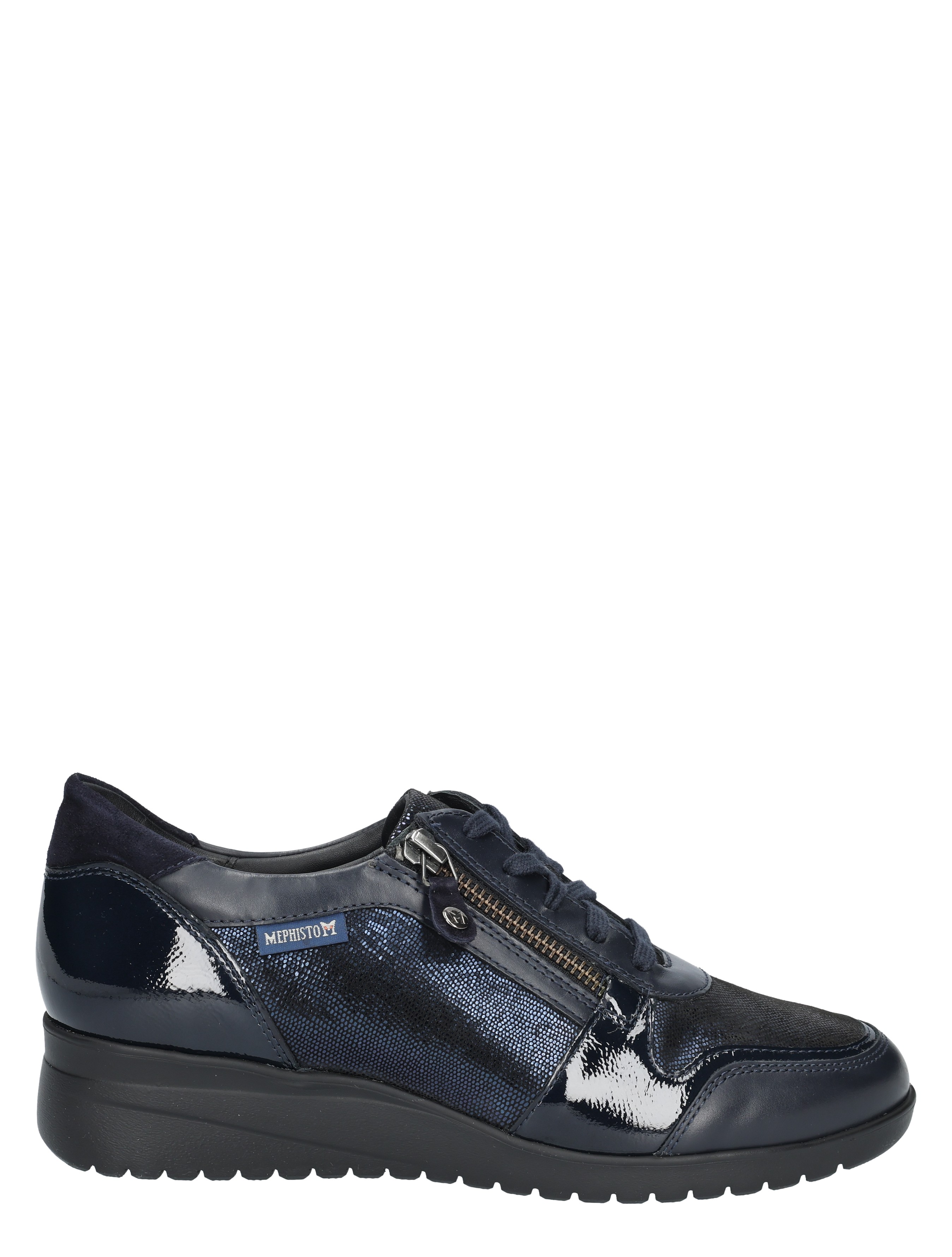 Mephisto - Iasmina Silk Blue G-Wijdte - Dames - Veterschoenen - Casual Veterschoenen - 49124_33_1