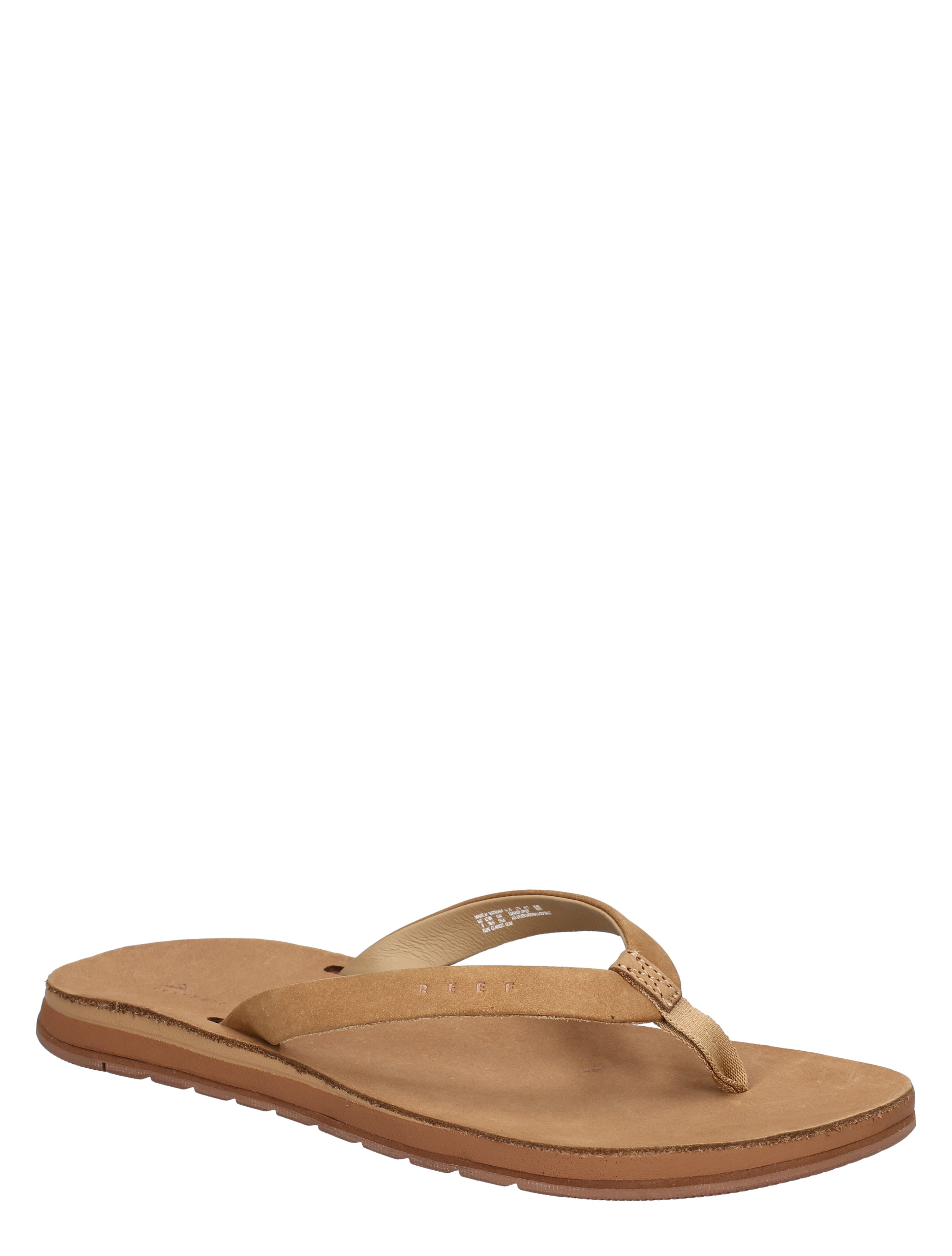slipper, flip-flop, tan, leder, teenanggref