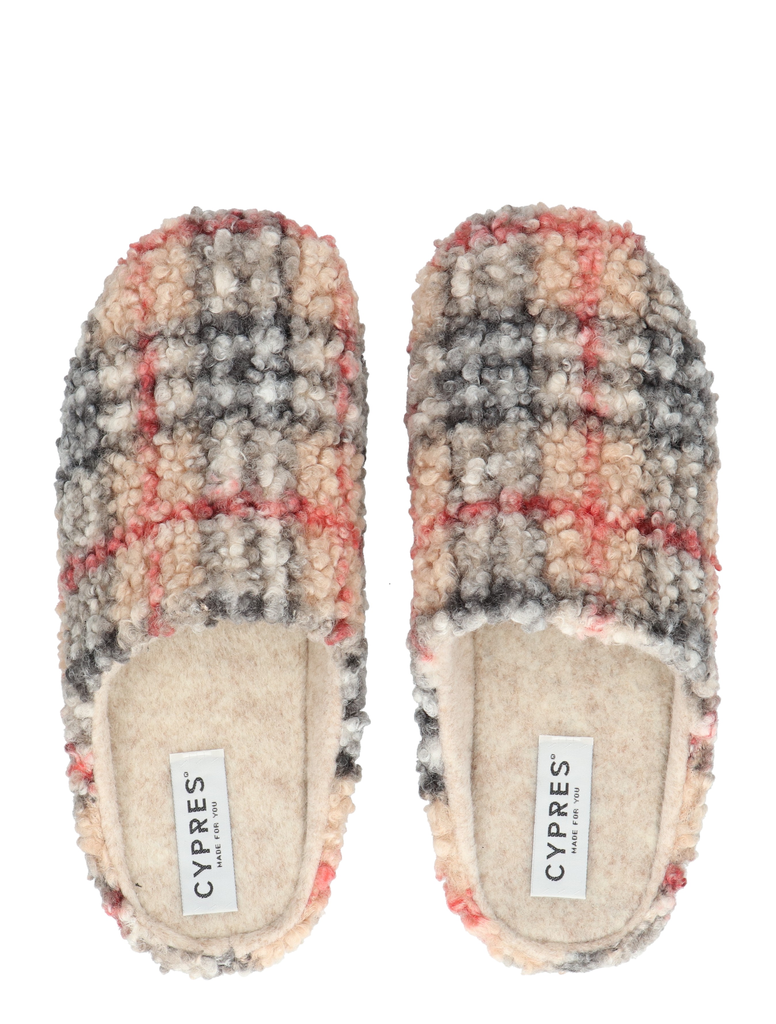 Cypres - Yoska Beige Black - Dames - Pantoffels - 49505_71_6